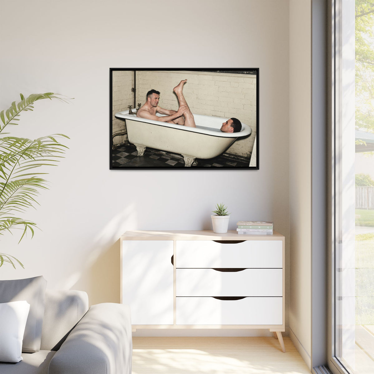 paire 162 | Framed Vintage Photo - Matte Canvas