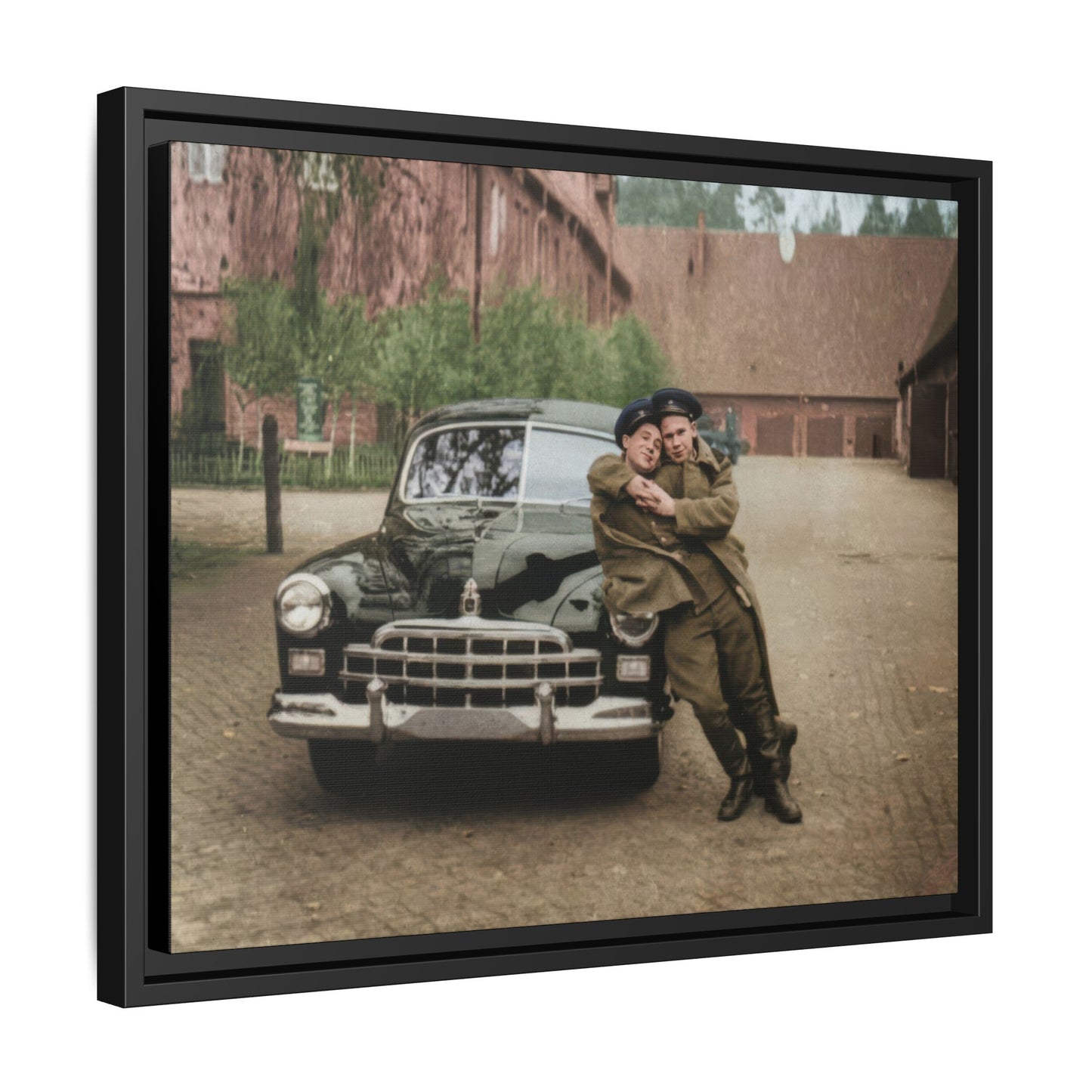 paire 015 | Framed Vintage Photo - Matte Canvas