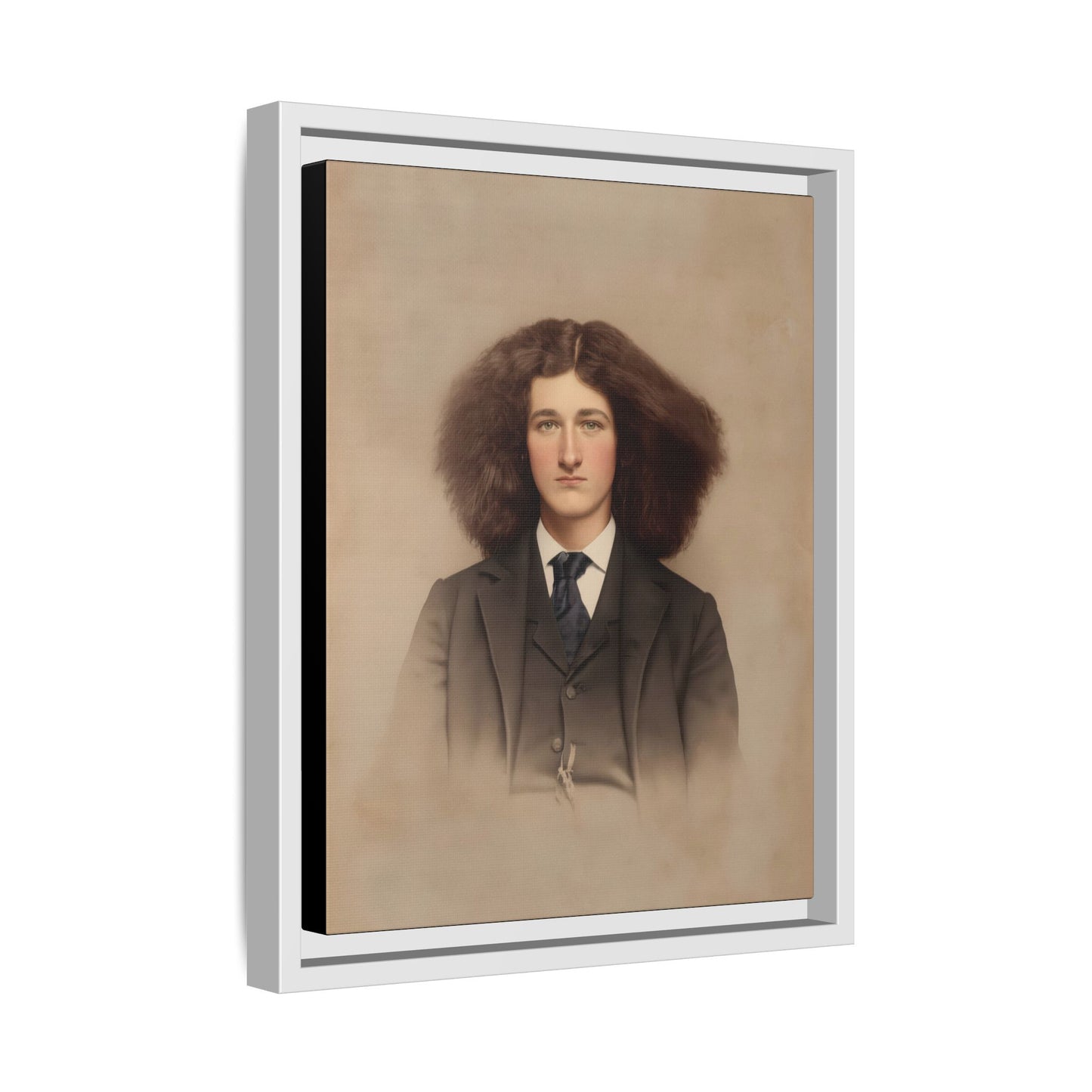 celibataire 033 | Framed Vintage Photo - Matte Canvas