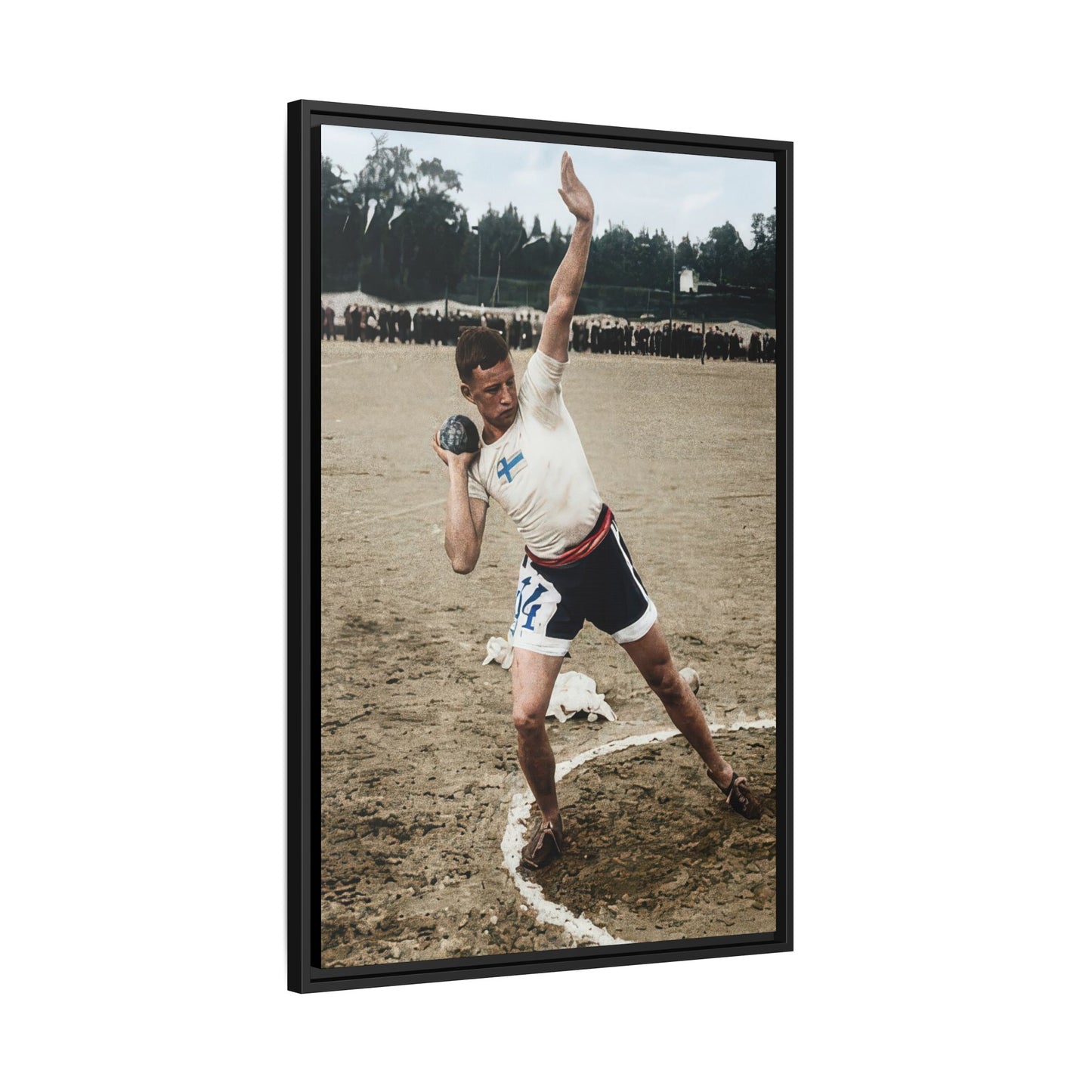 athlétisme 037 | Framed Vintage Photo - Matte Canvas