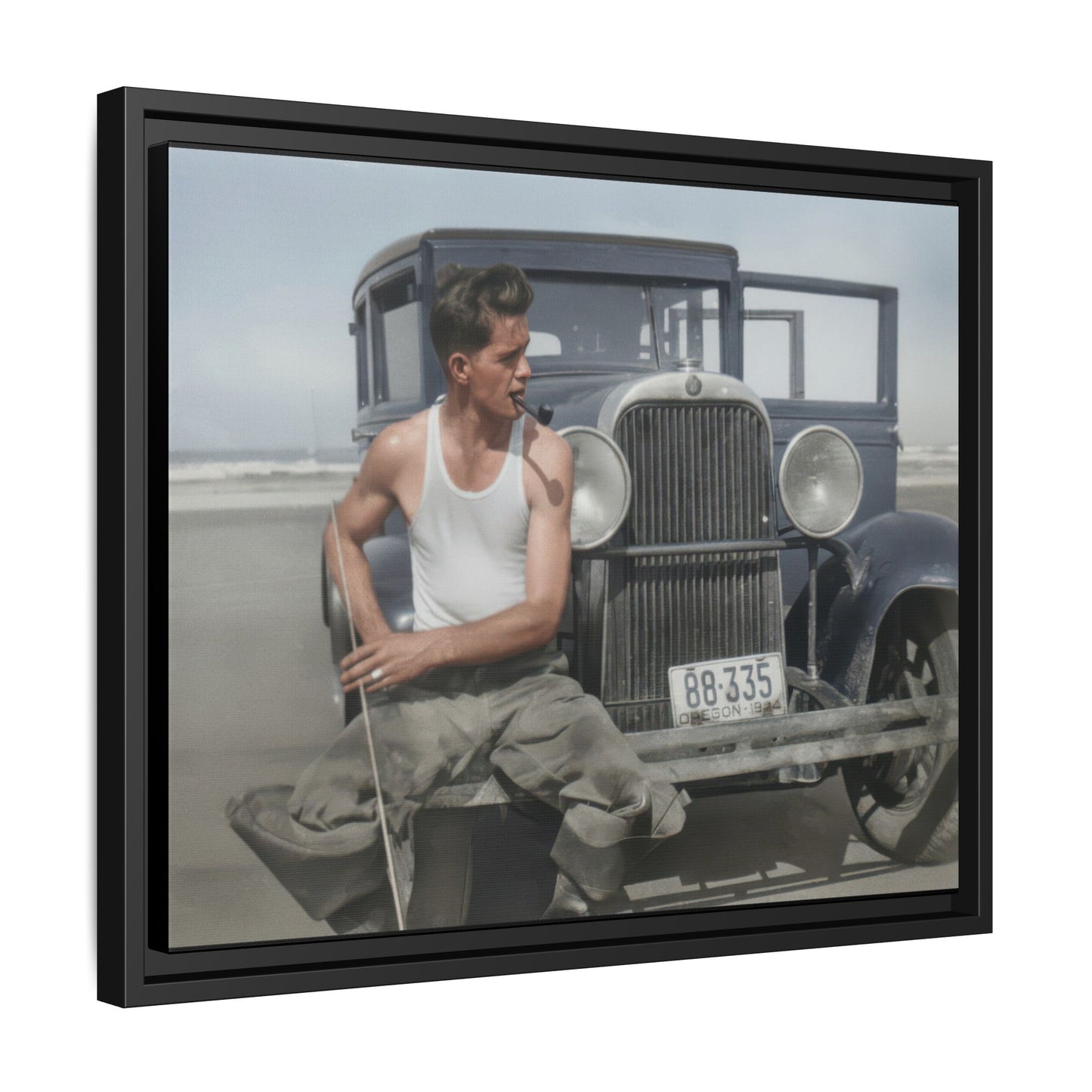celibataire 008 | Framed Vintage Photo - Matte Canvas