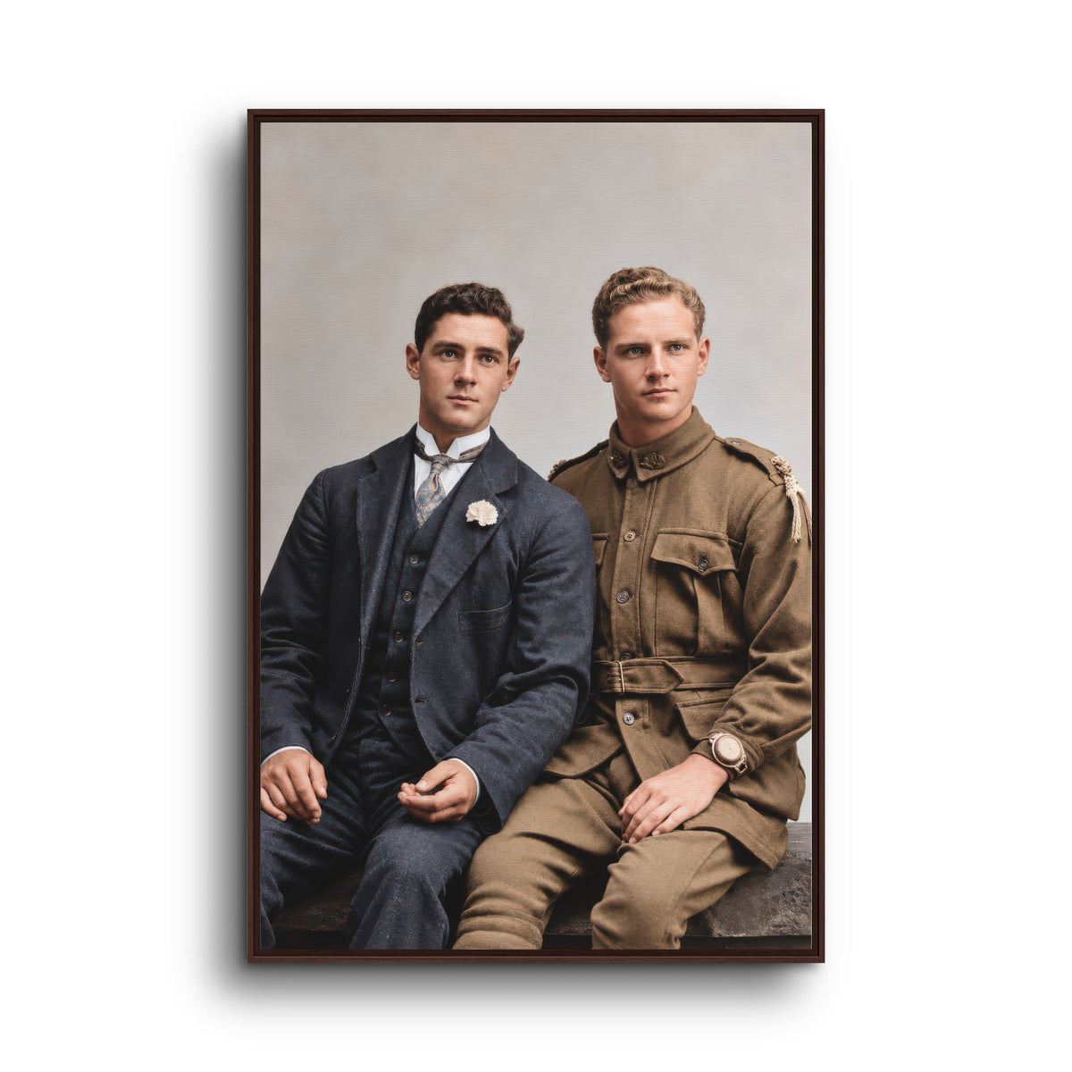 paire 169 | Framed Vintage Photo - Matte Canvas