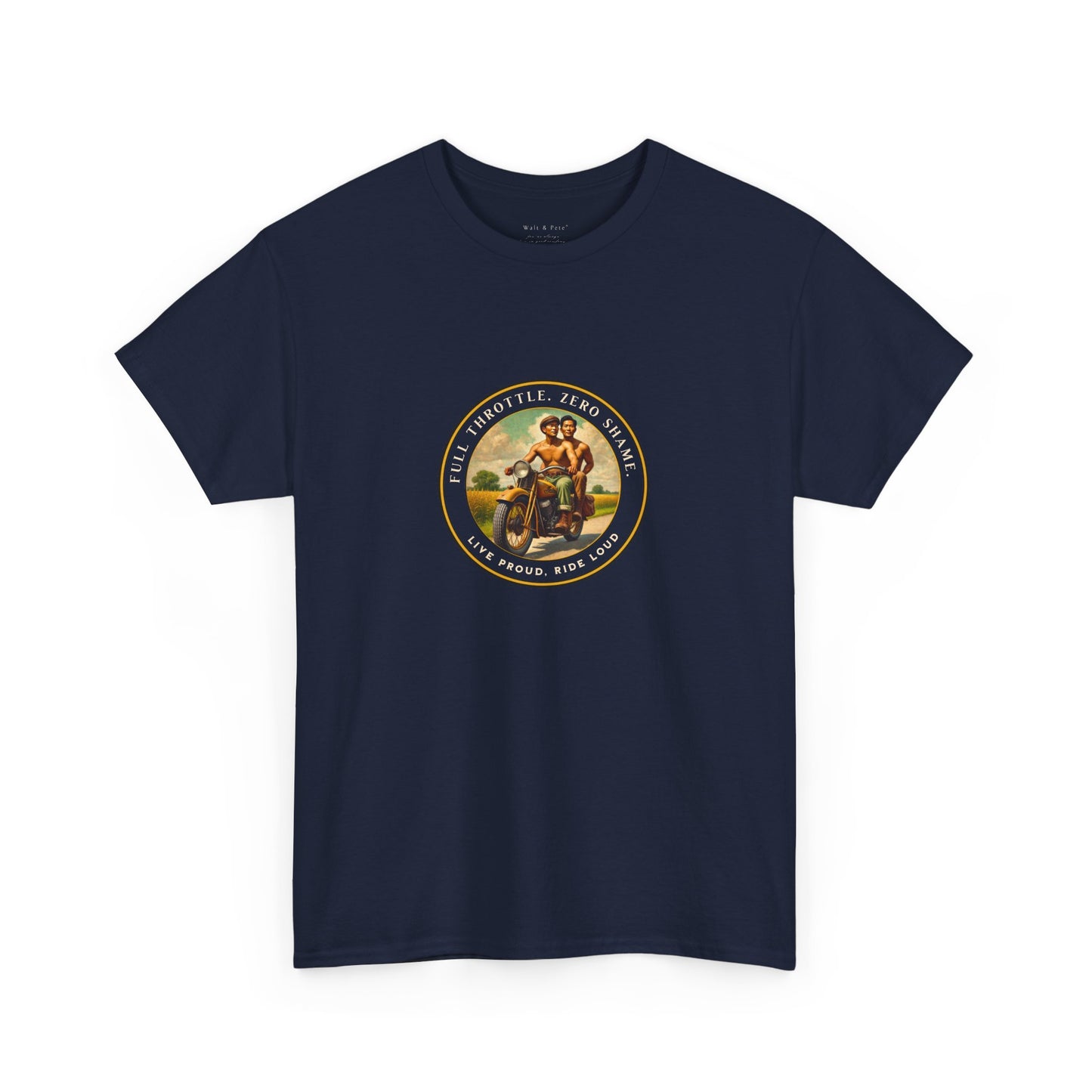 Open Road Motorcycle Pride T-Shirt | Vintage Rider Graphic Tee | LGBTQ Biker Shirt