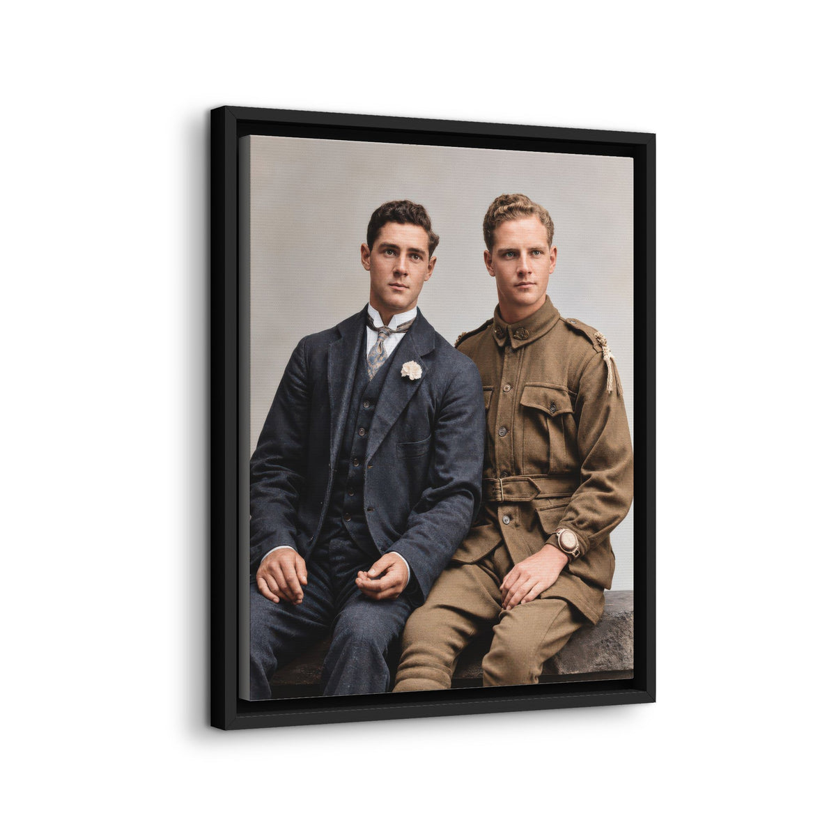 paire 169 | Framed Vintage Photo - Matte Canvas