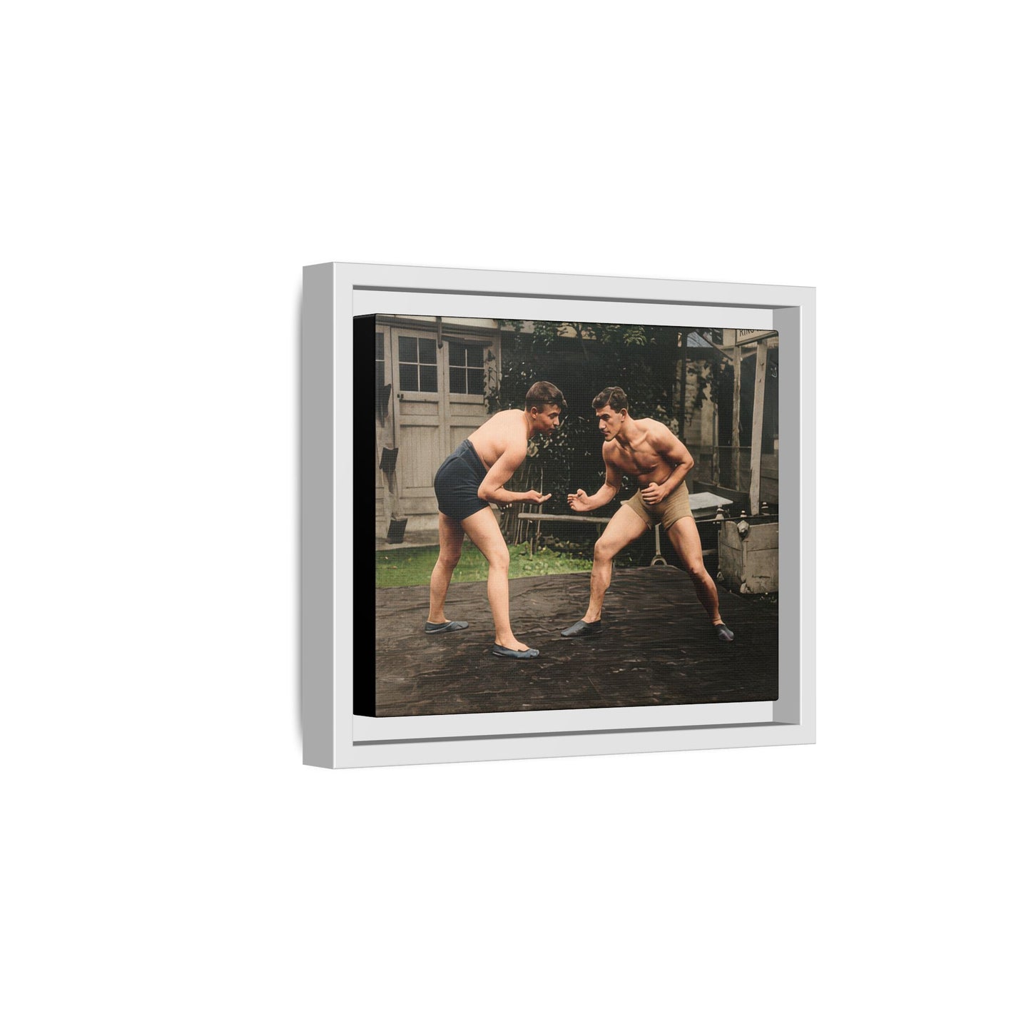 athlétisme 033 | Framed Vintage Photo - Matte Canvas