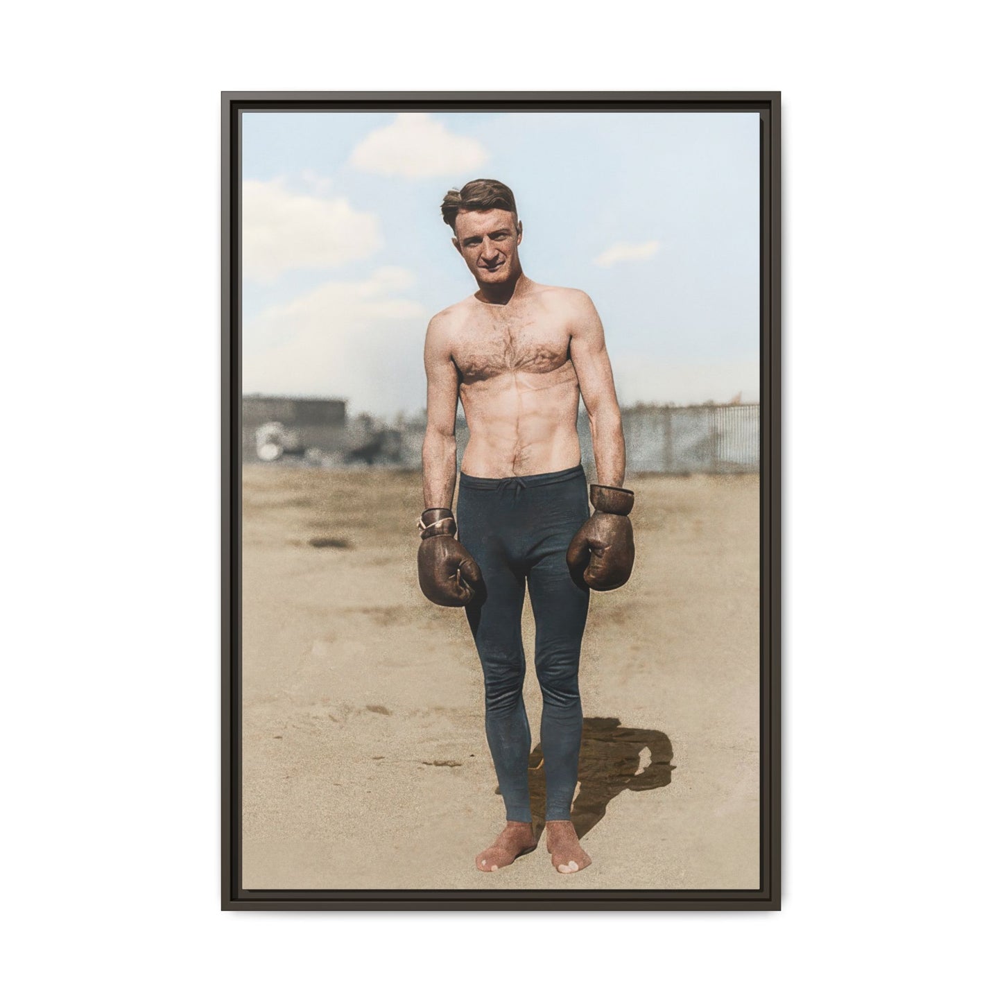 Copy of athlétisme 039 | Framed Vintage Photo - Matte Canvas