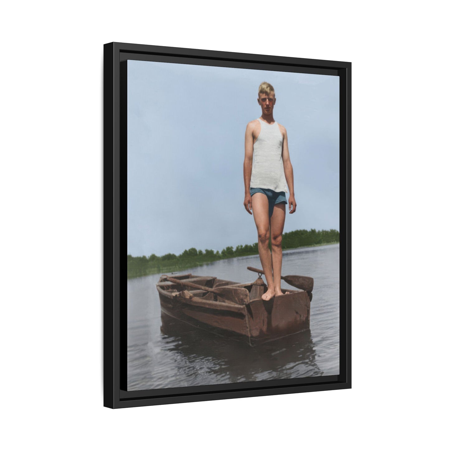 nager 025 | Framed Vintage Photo - Matte Canvas
