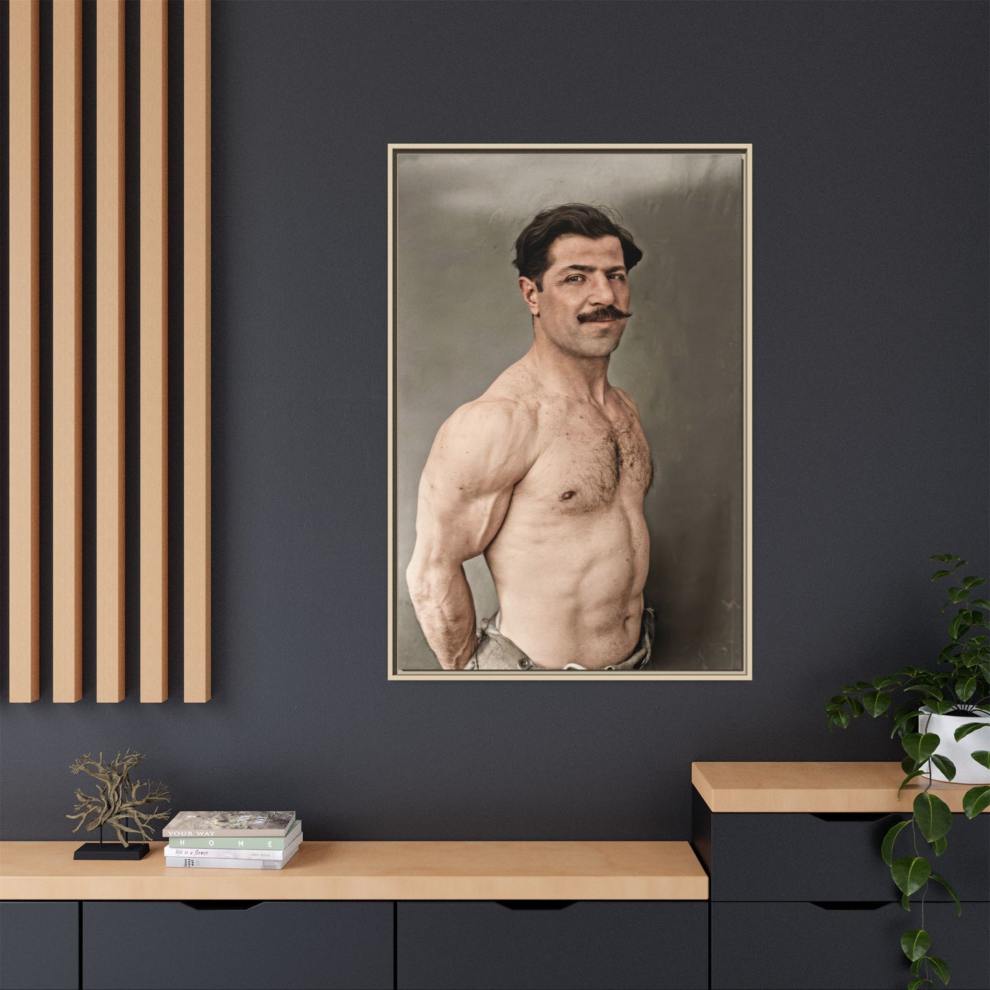 athlétisme 024 | Framed Vintage Photo - Matte Canvas