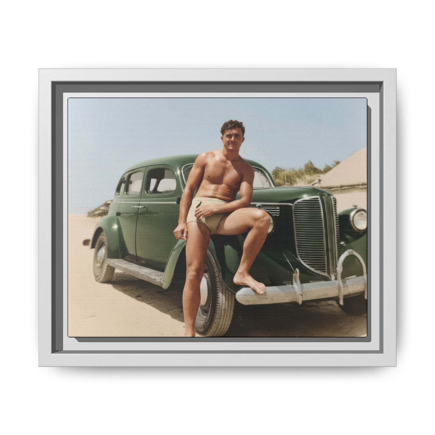 nager 022 | Framed Vintage Photo - Matte Canvas