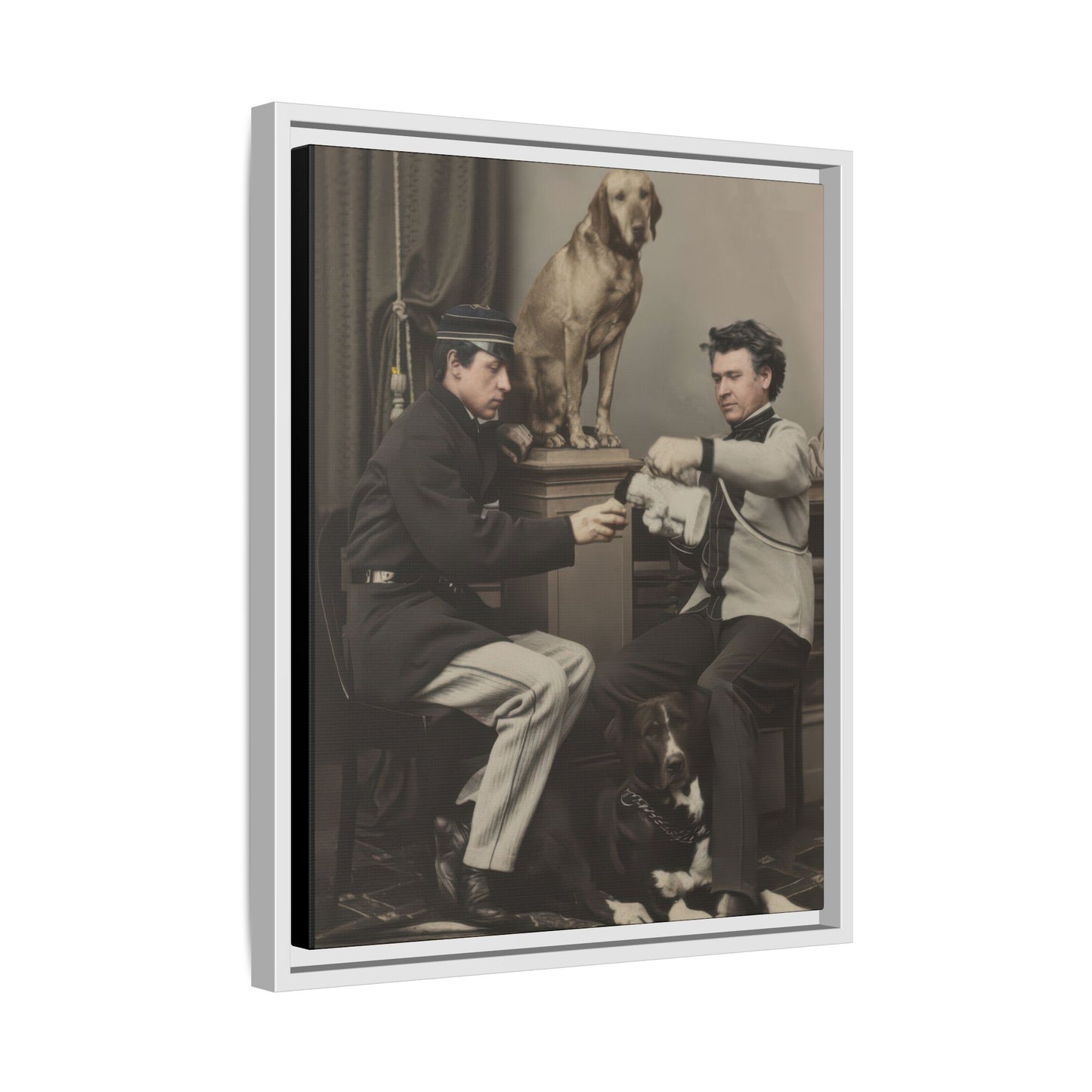 paire 119 | Framed Vintage Photo - Matte Canvas
