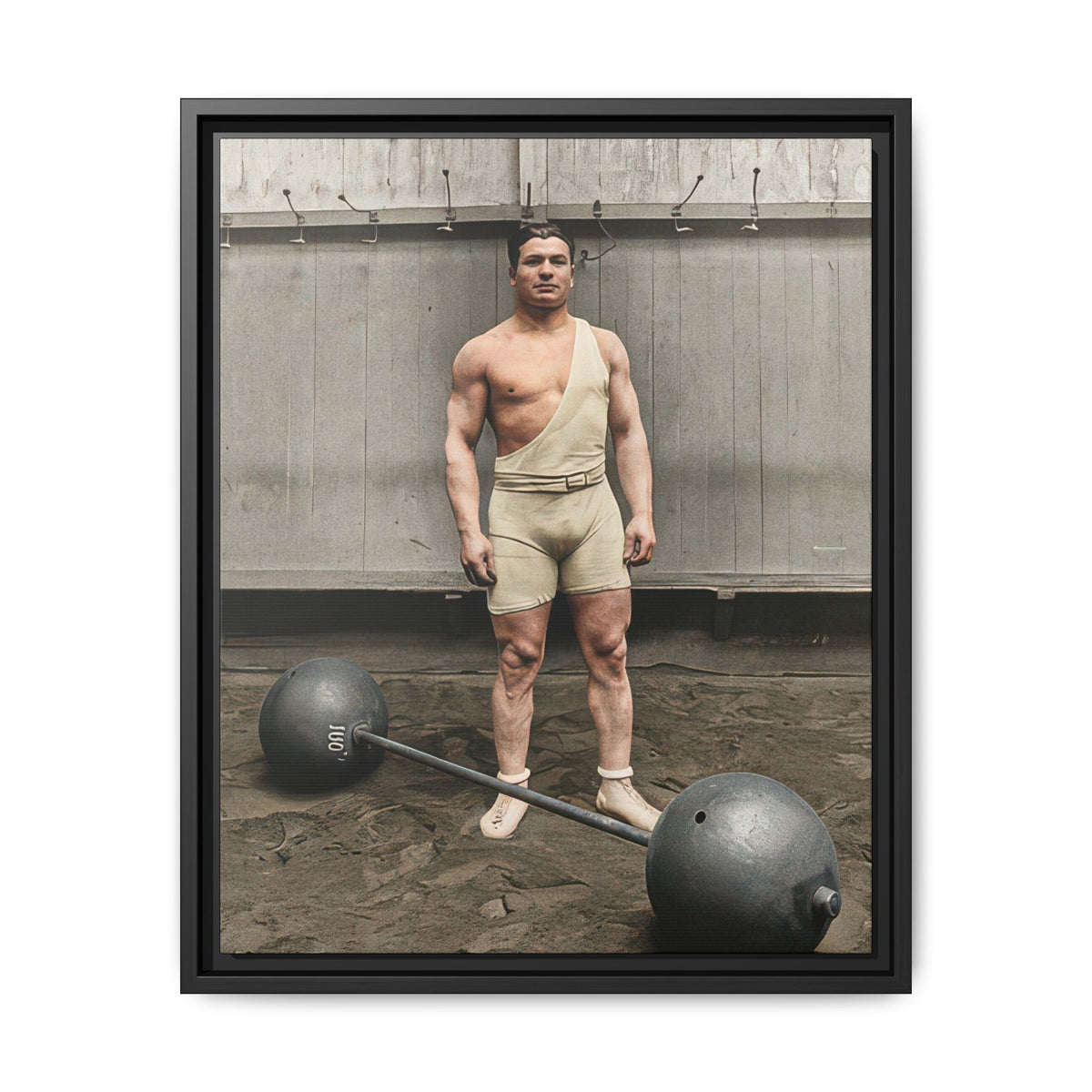 athlétisme 050 | Framed Vintage Photo - Matte Canvas