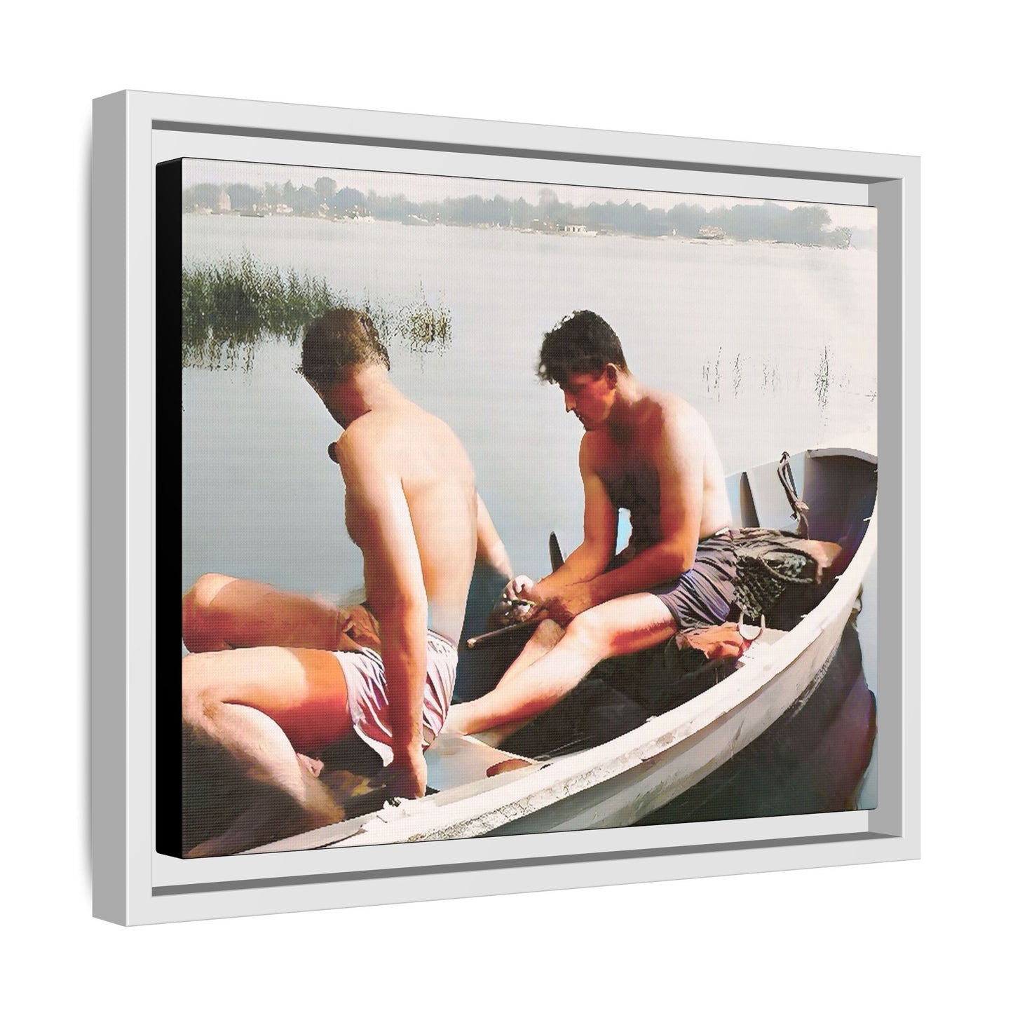 paire 035 | Framed Vintage Photo - Matte Canvas