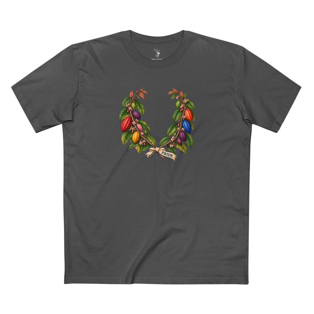Ghanaian Cocoa Pride T-Shirt — LGBTQ+ Laurel Wreath