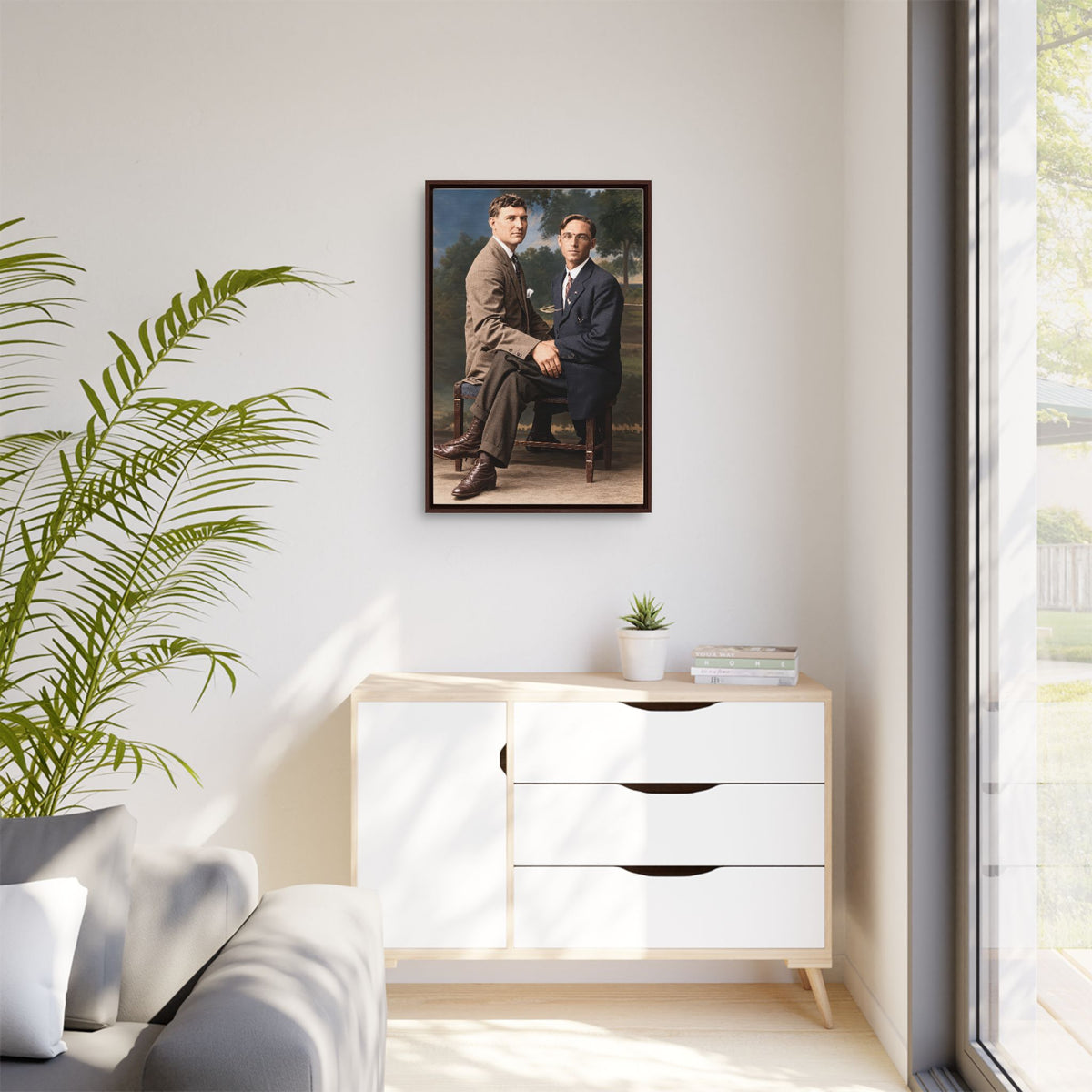 paire 165 | Framed Vintage Photo - Matte Canvas