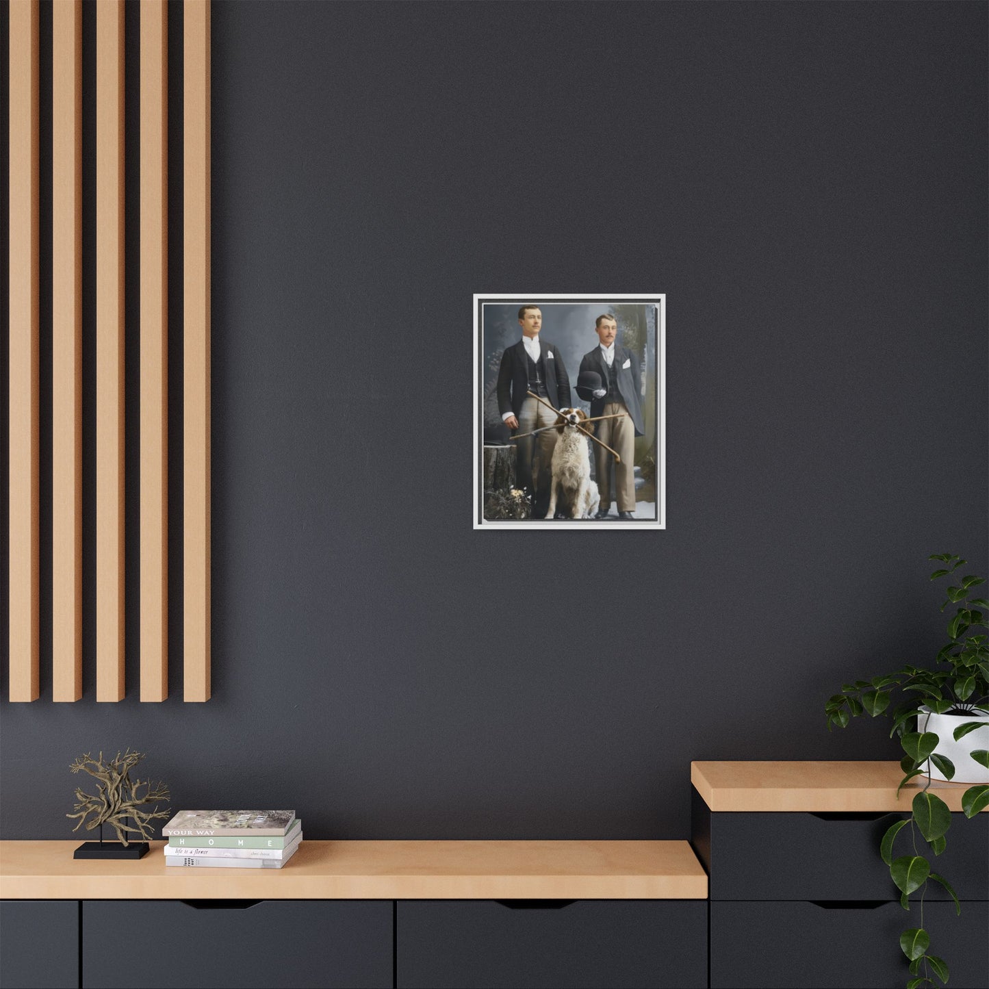 paire 130 | Framed Vintage Photo - Matte Canvas