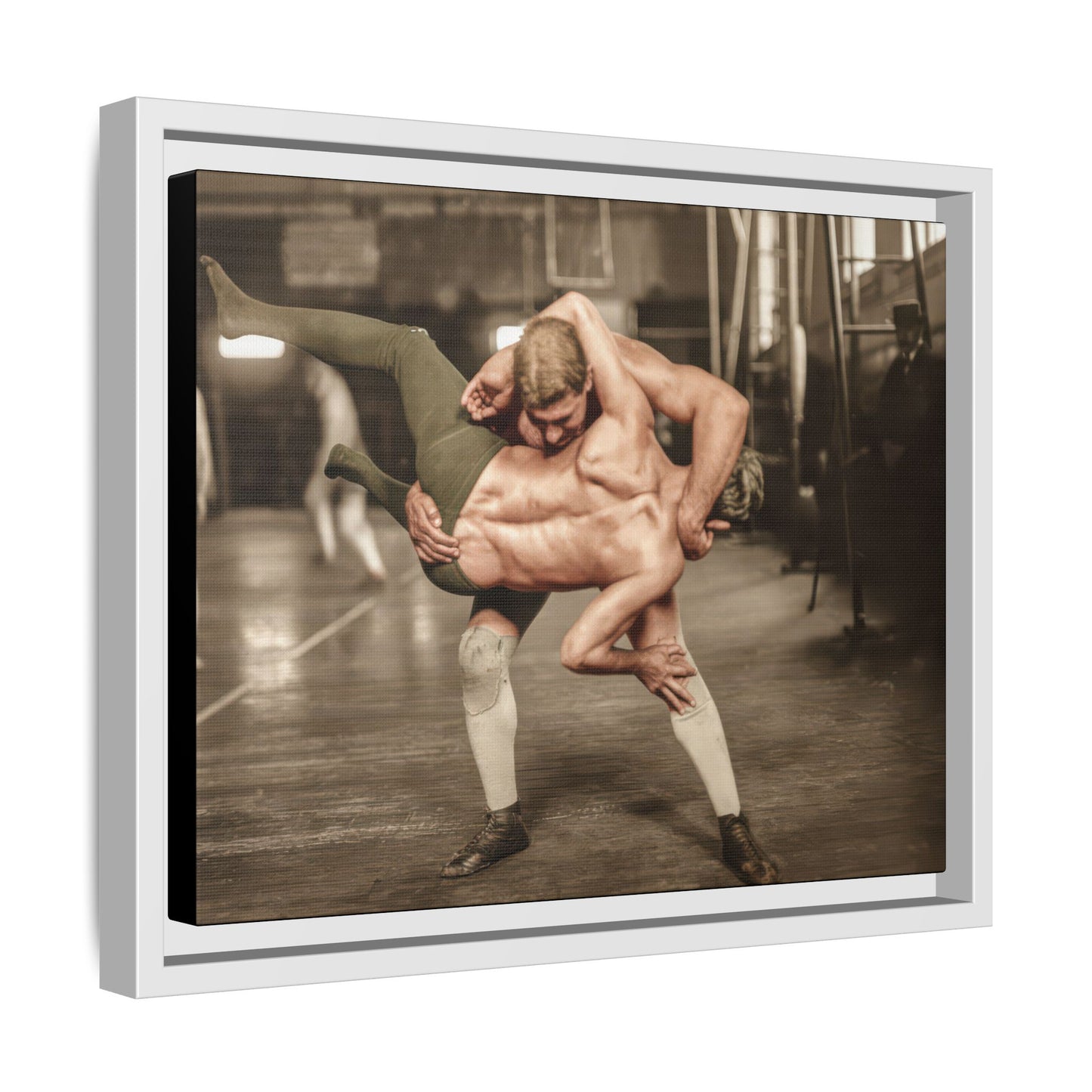 athlétisme 006 | Framed Vintage Photo - Matte Canvas