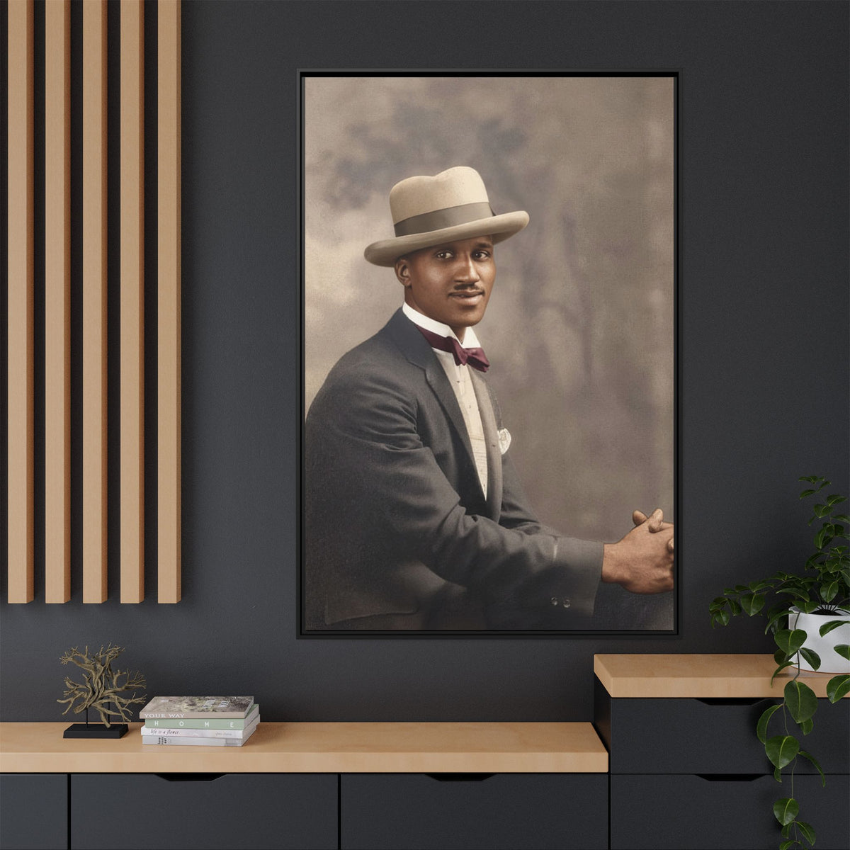 celibataire 004 | Framed Vintage Photo - Matte Canvas