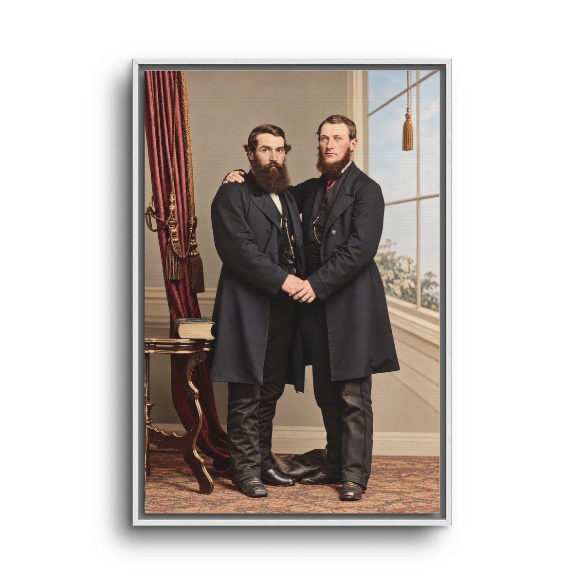 paire 022 | Framed Vintage Photo - Matte Canvas