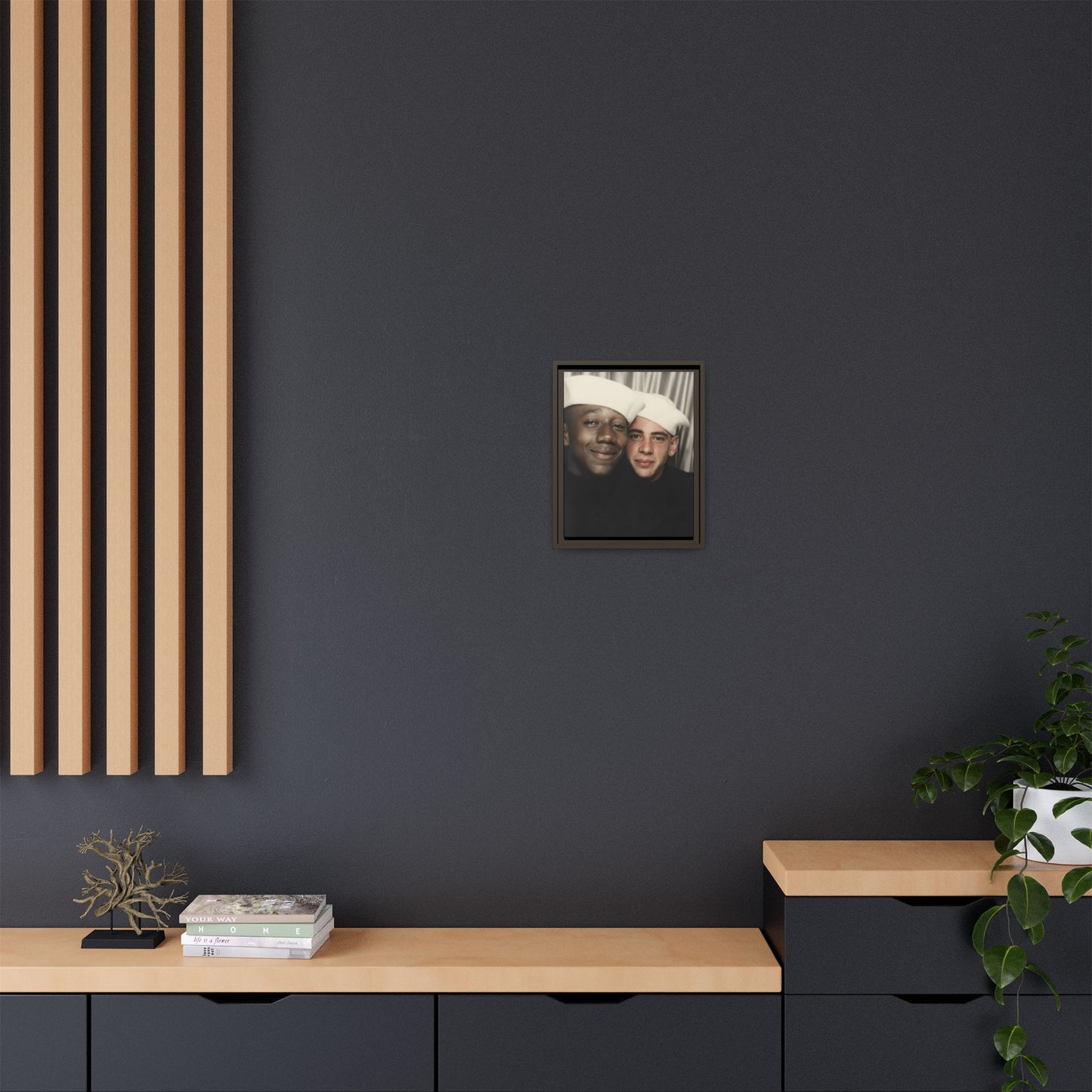 paire 084 | Framed Vintage Photo - Matte Canvas