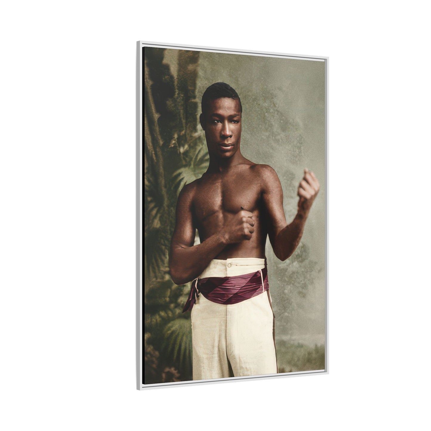 athlétisme 030 | Framed Vintage Photo - Matte Canvas