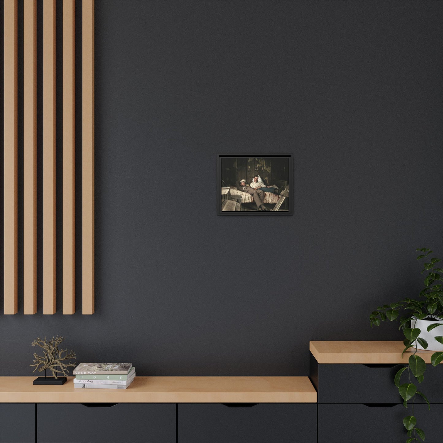 paire 023 | Framed Vintage Photo - Matte Canvas