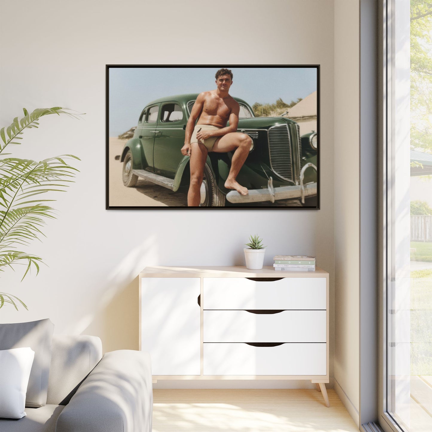 nager 022 | Framed Vintage Photo - Matte Canvas