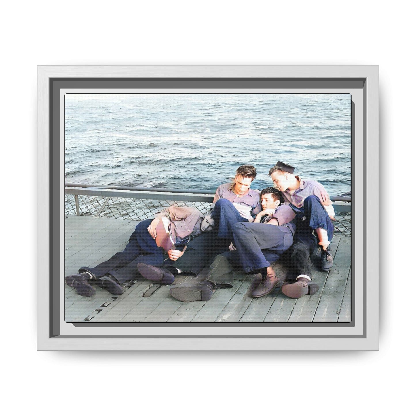 hommes 025 | Framed Vintage Photo - Matte Canvas