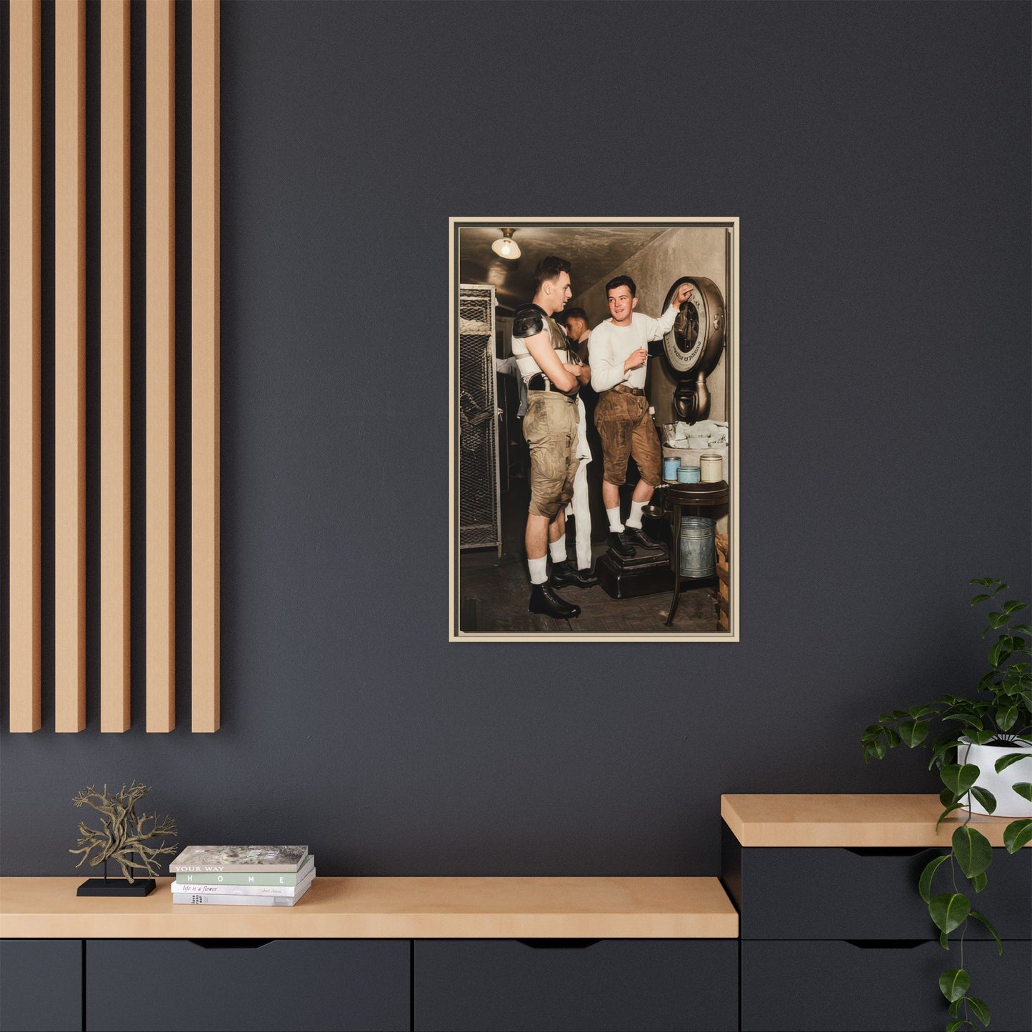athlétisme 027 | Framed Vintage Photo - Matte Canvas