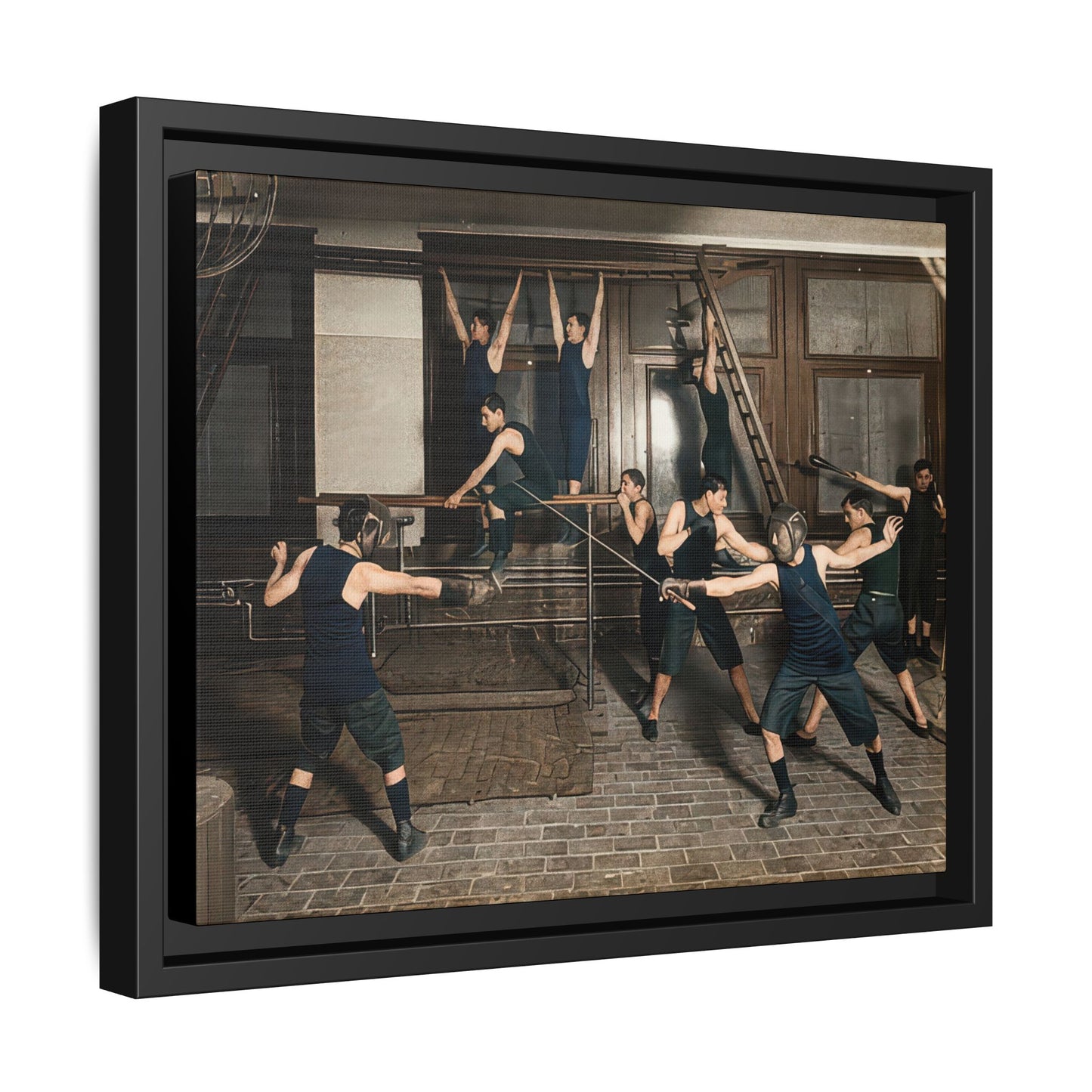 athlétisme 038 | Framed Vintage Photo - Matte Canvas