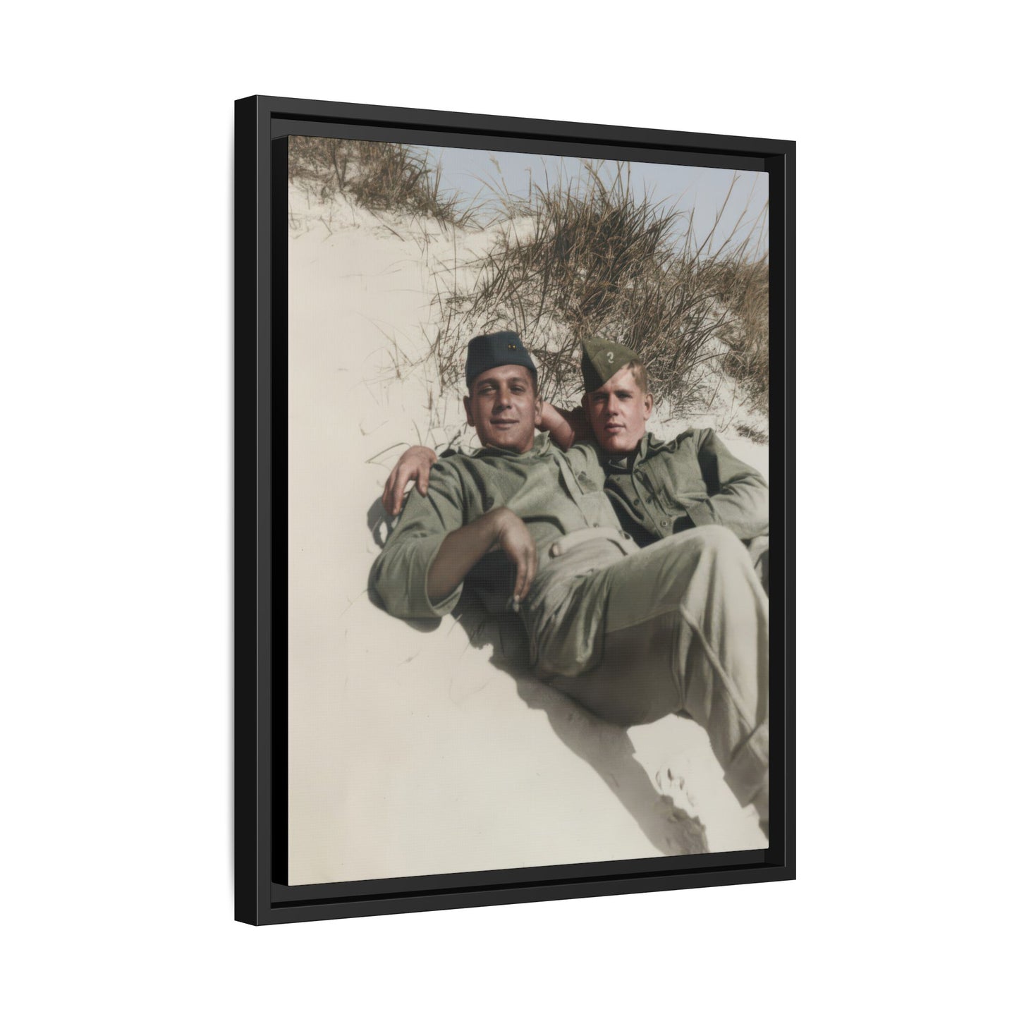 paire 098 | Framed Vintage Photo - Matte Canvas