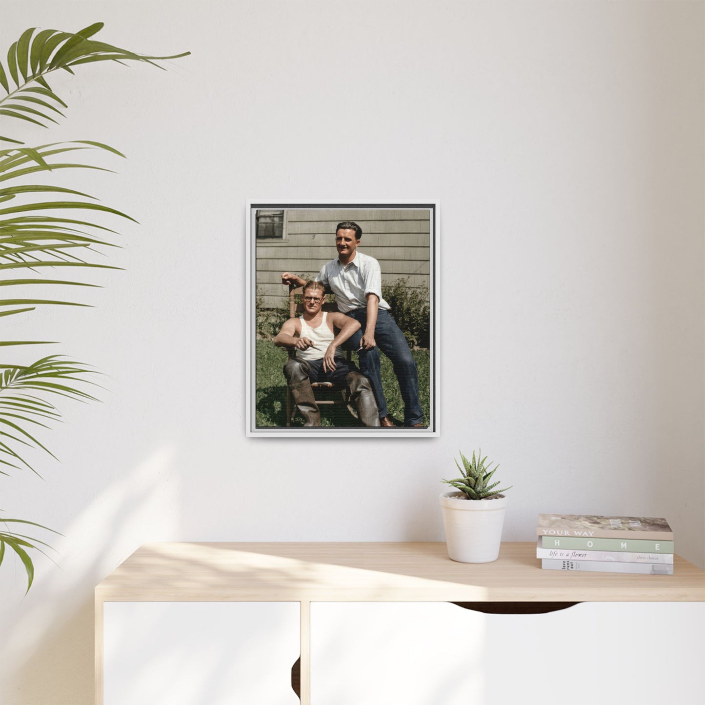 paire 064 | Framed Vintage Photo - Matte Canvas