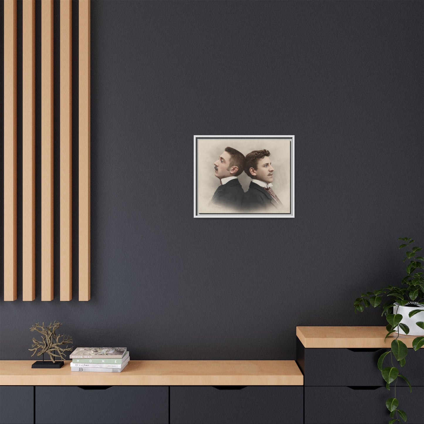 paire 030 | Framed Vintage Photo - Matte Canvas