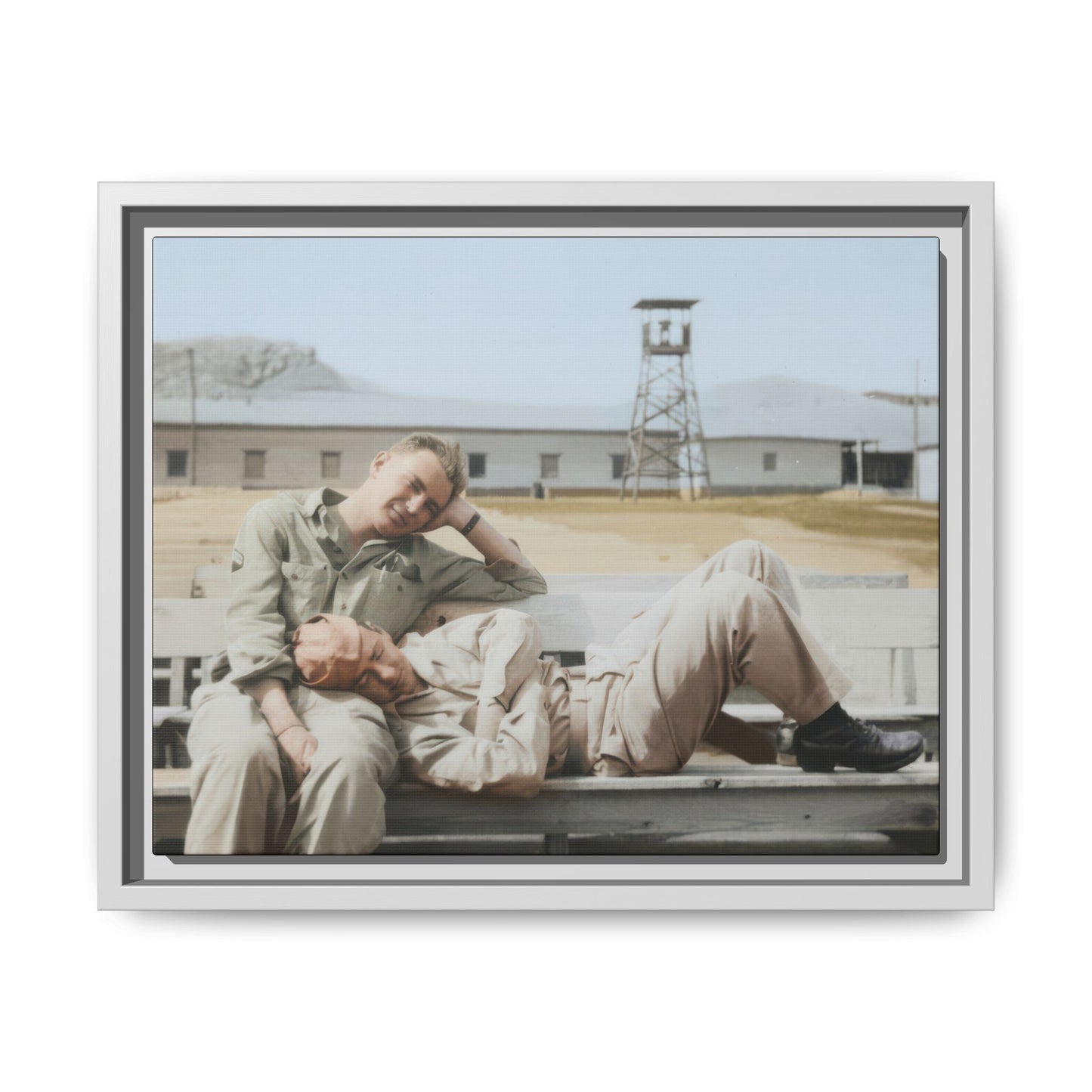 paire 096 | Framed Vintage Photo - Matte Canvas