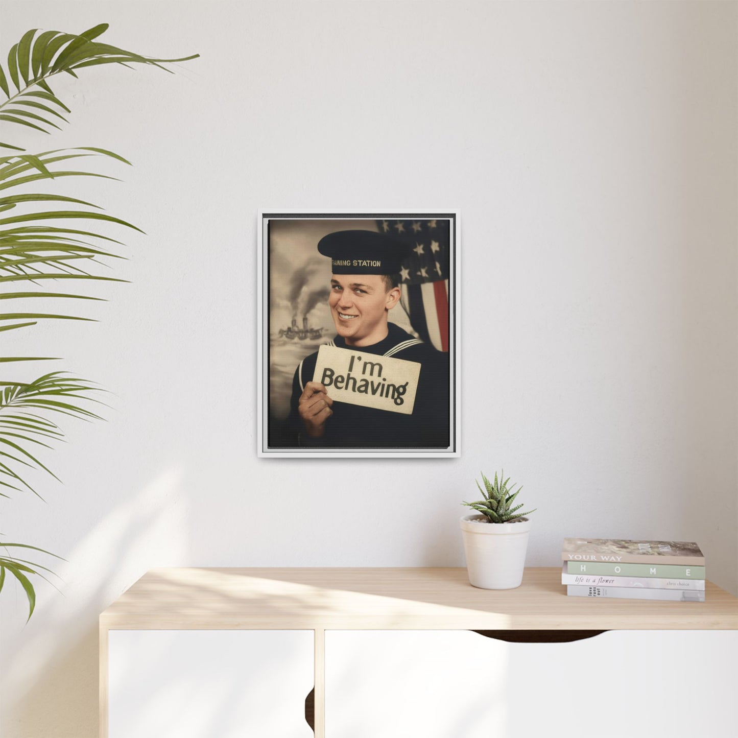 celibataire 002 | Framed Vintage Photo - Matte Canvas
