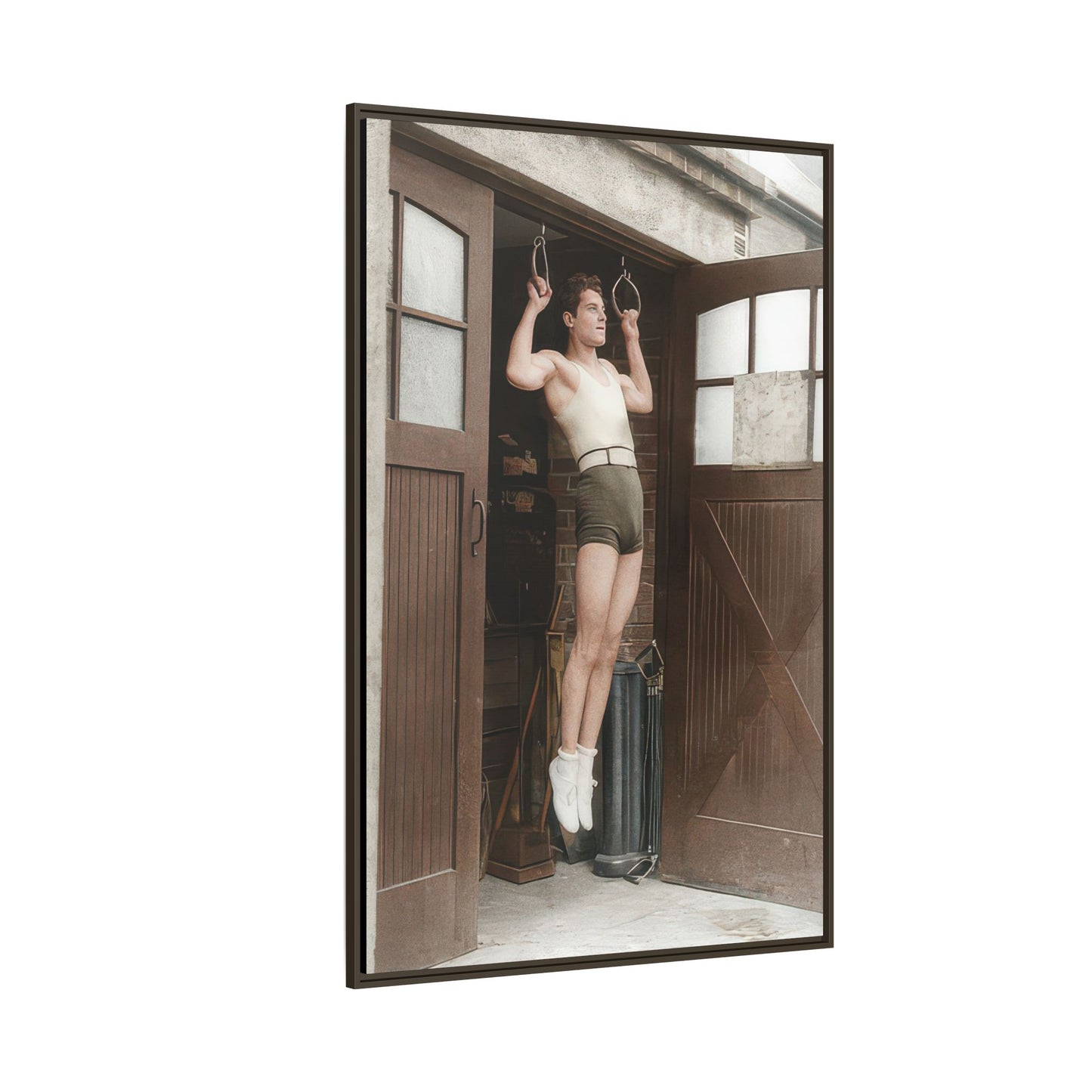 athlétisme 031 | Framed Vintage Photo - Matte Canvas