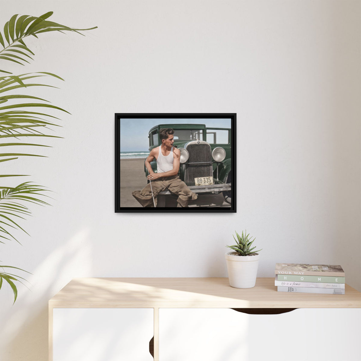celibataire 008 | Framed Vintage Photo - Matte Canvas