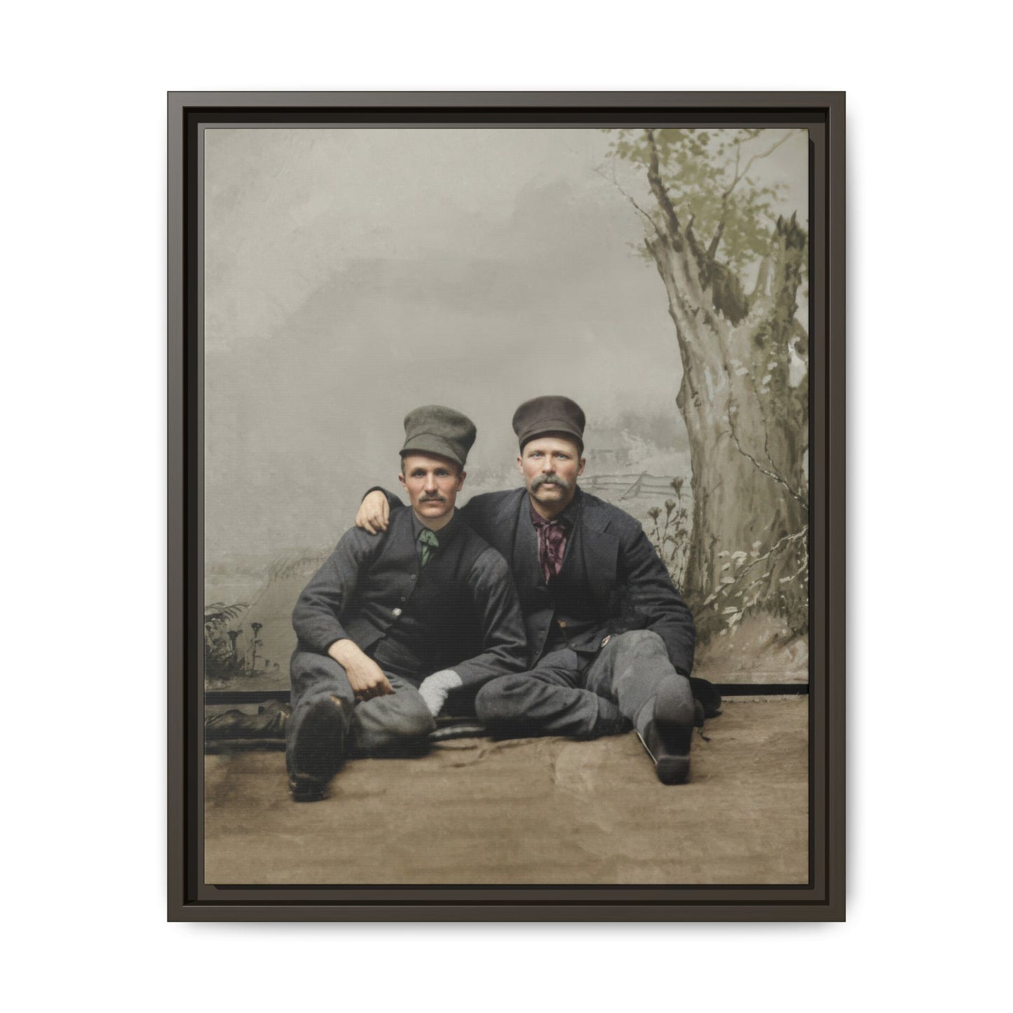 paire 037 | Framed Vintage Photo - Matte Canvas