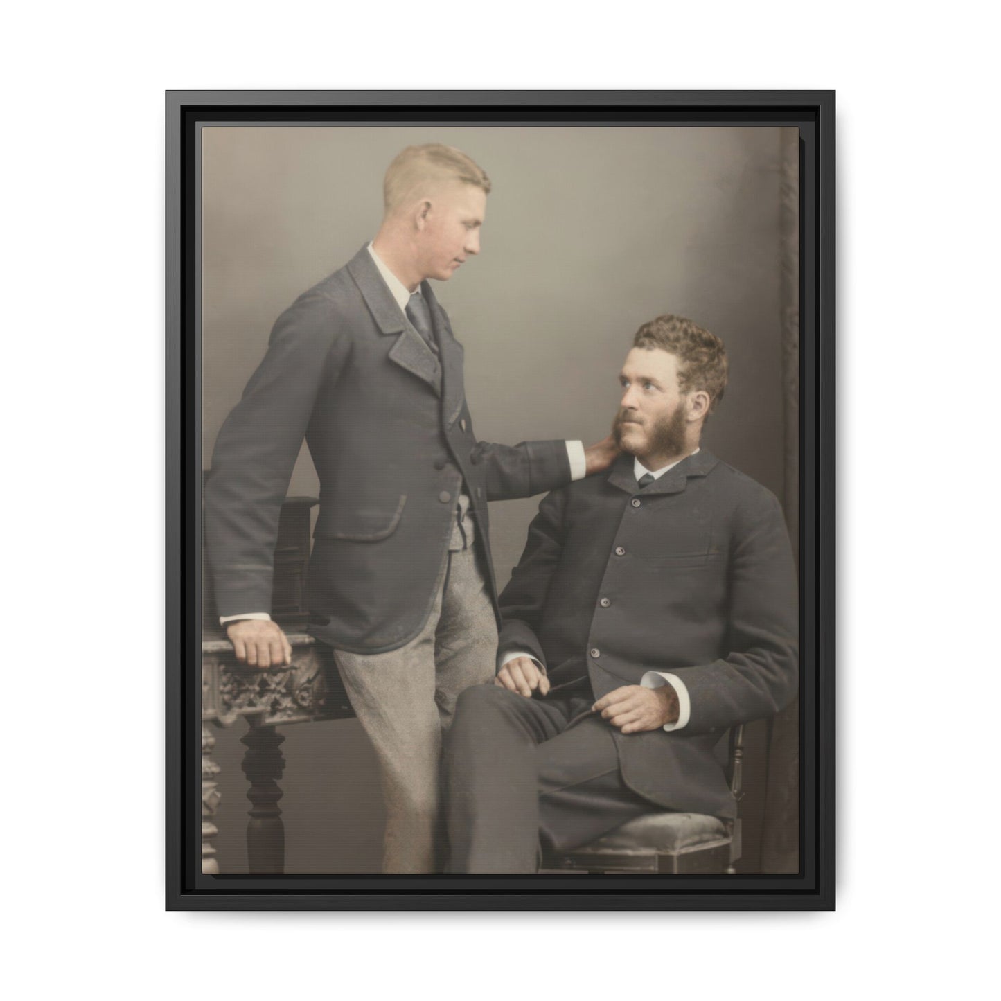 paire 111 | Framed Vintage Photo - Matte Canvas