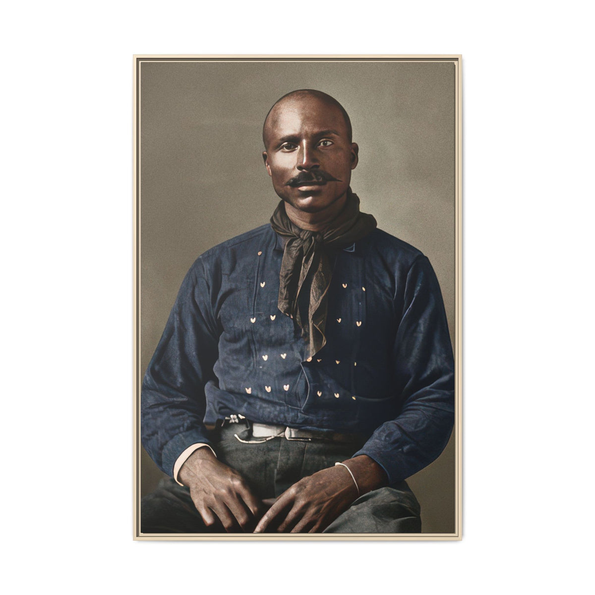 celibataire 017 | Framed Vintage Photo - Matte Canvas
