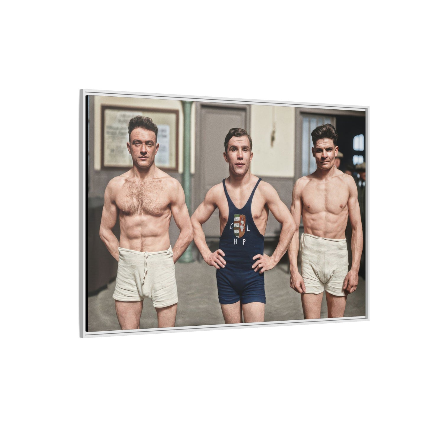 athlétisme 043 | Framed Vintage Photo - Matte Canvas