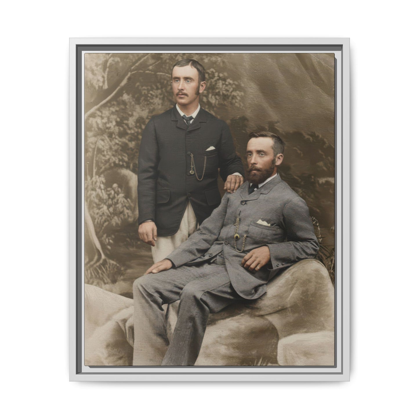 paire 122 | Framed Vintage Photo - Matte Canvas