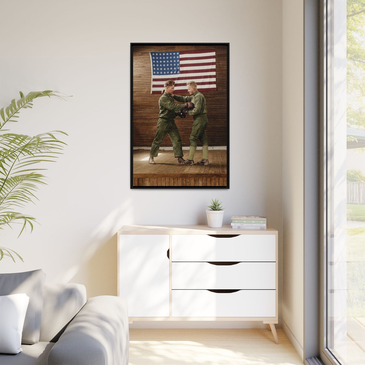 athlétisme 034 | Framed Vintage Photo - Matte Canvas