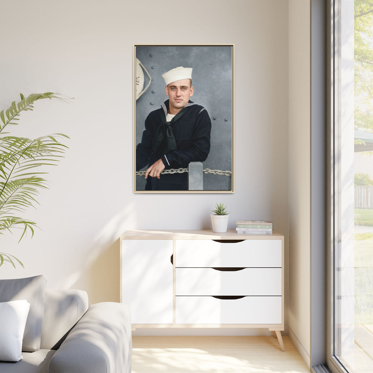 celibataire 023 | Framed Vintage Photo - Matte Canvas