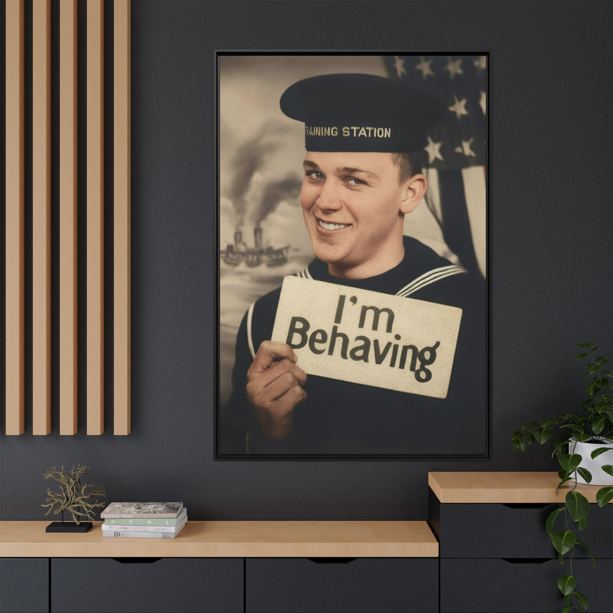 celibataire 002 | Framed Vintage Photo - Matte Canvas
