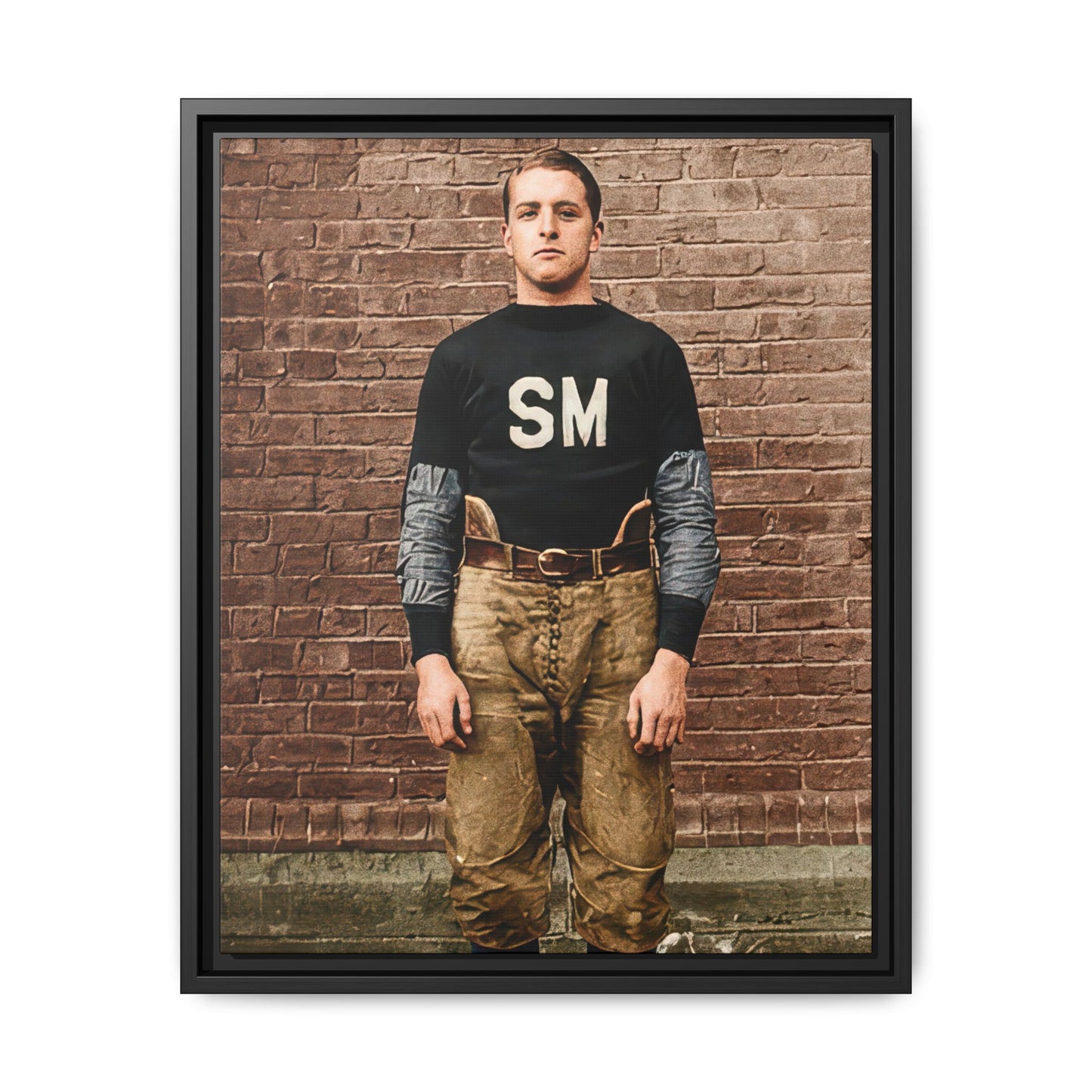 athlétisme 040 | Framed Vintage Photo - Matte Canvas