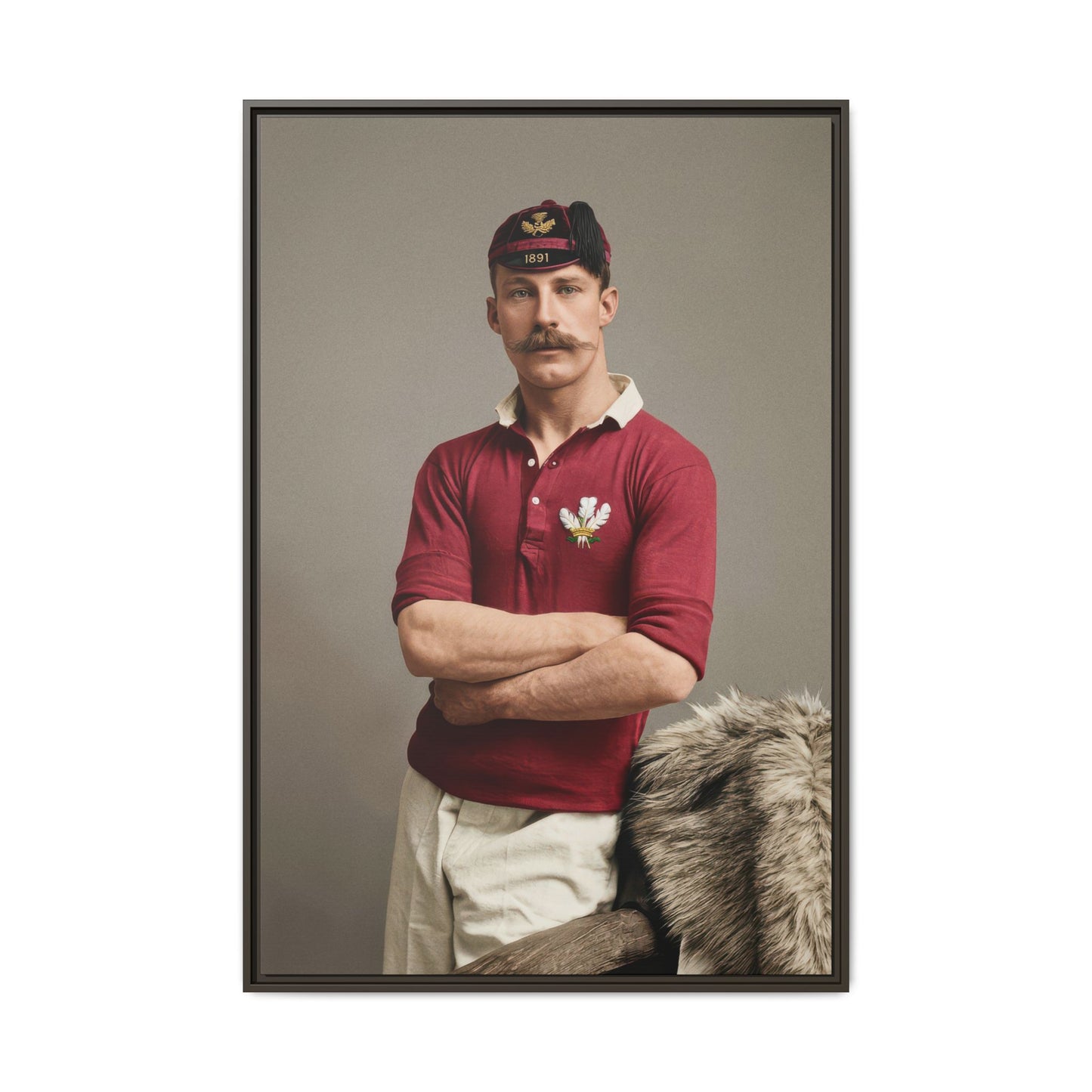 athlétisme 021 | Framed Vintage Photo - Matte Canvas
