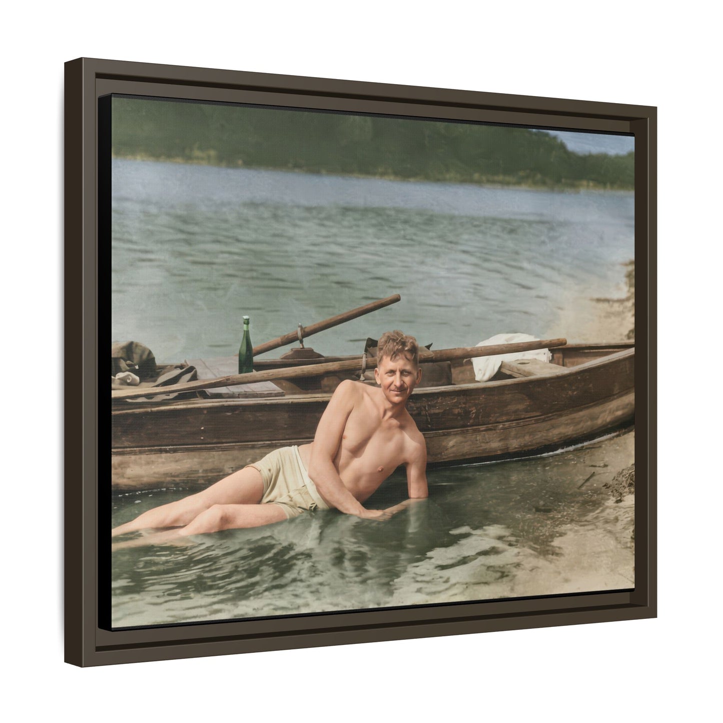 nager 013 | Framed Vintage Photo - Matte Canvas