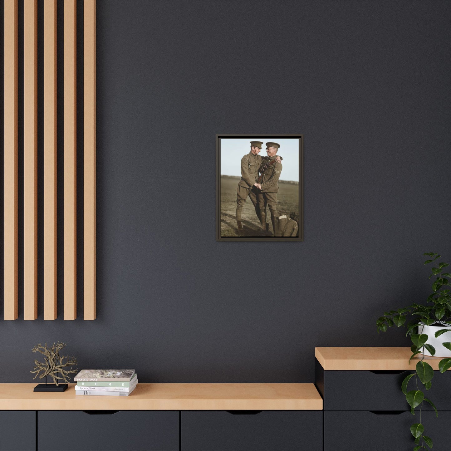 paire 021 | Framed Vintage Photo - Matte Canvas