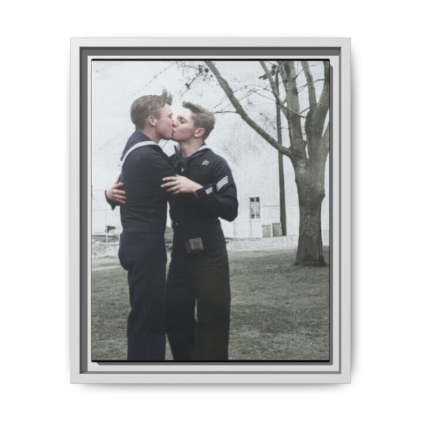 paire 034 | Framed Vintage Photo - Matte Canvas