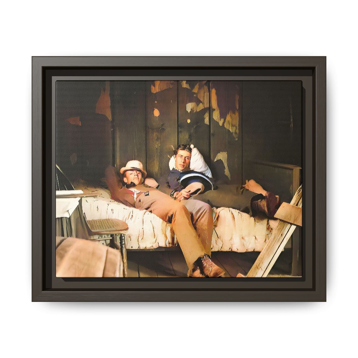 paire 023 | Framed Vintage Photo - Matte Canvas